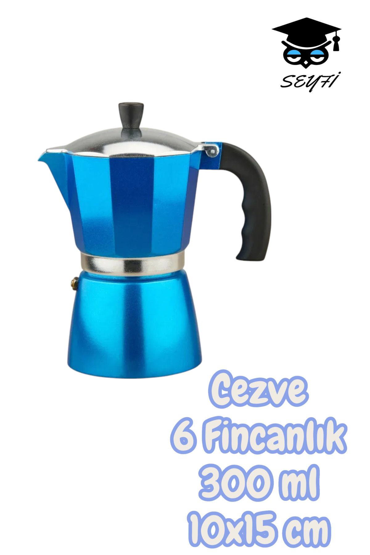 SEYFİKİRTASİYE Cezve 6 Fincanlık 300 ml 10x15 cm