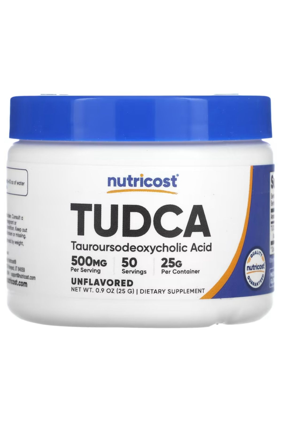 Nutricost , TUDCA, Unflavored, 0.9 oz (25 g)