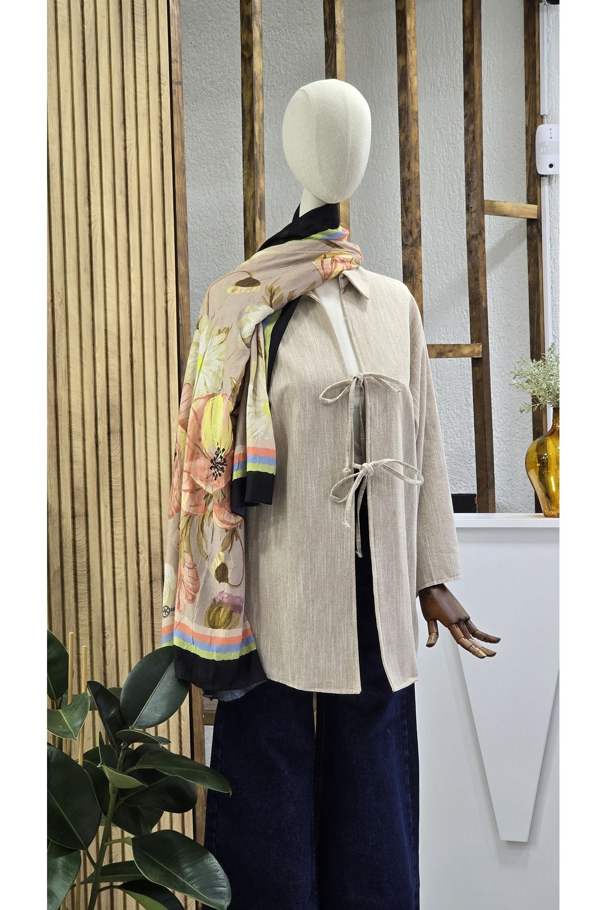 NANTİREA Kimono Gömlek Yazlık Bağlamalı
