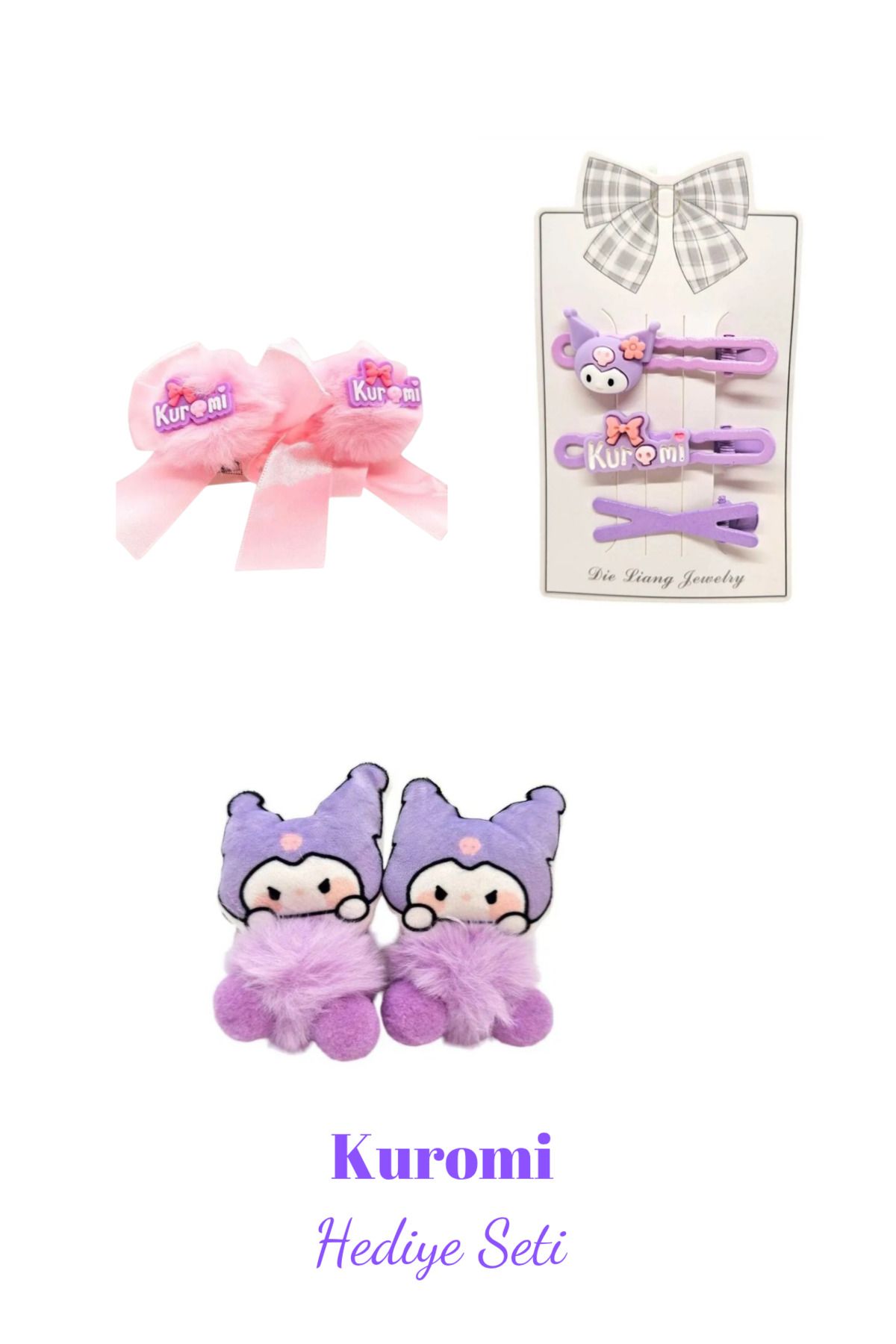 Tokkal Kuromi Toka Seti - Kuromi Hediyelik Toka Seti