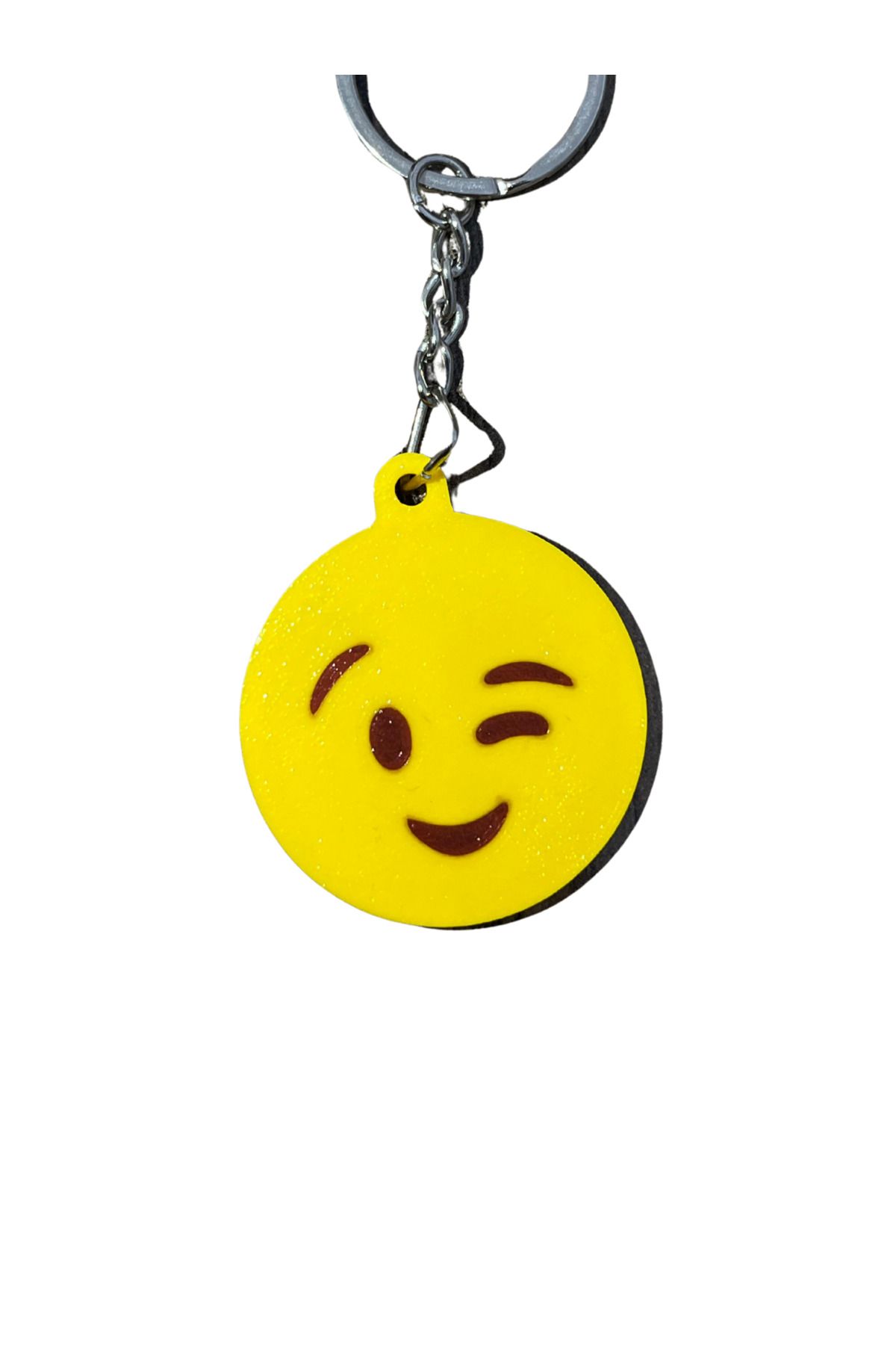 OLGUN Göz Kırpan Emojili Anahtarlık