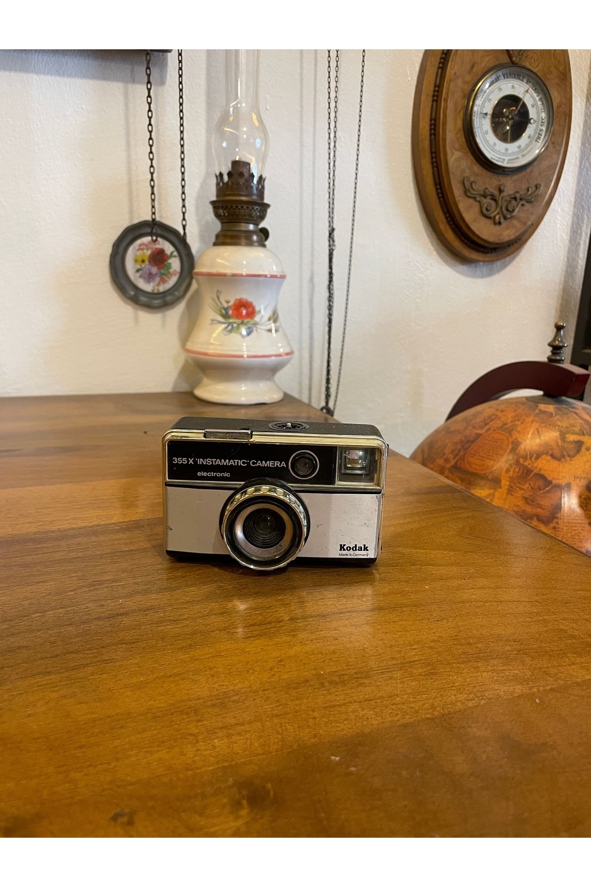 Saatistan Siyah antika fotoğraf makinesi şık koleksiyon parçası