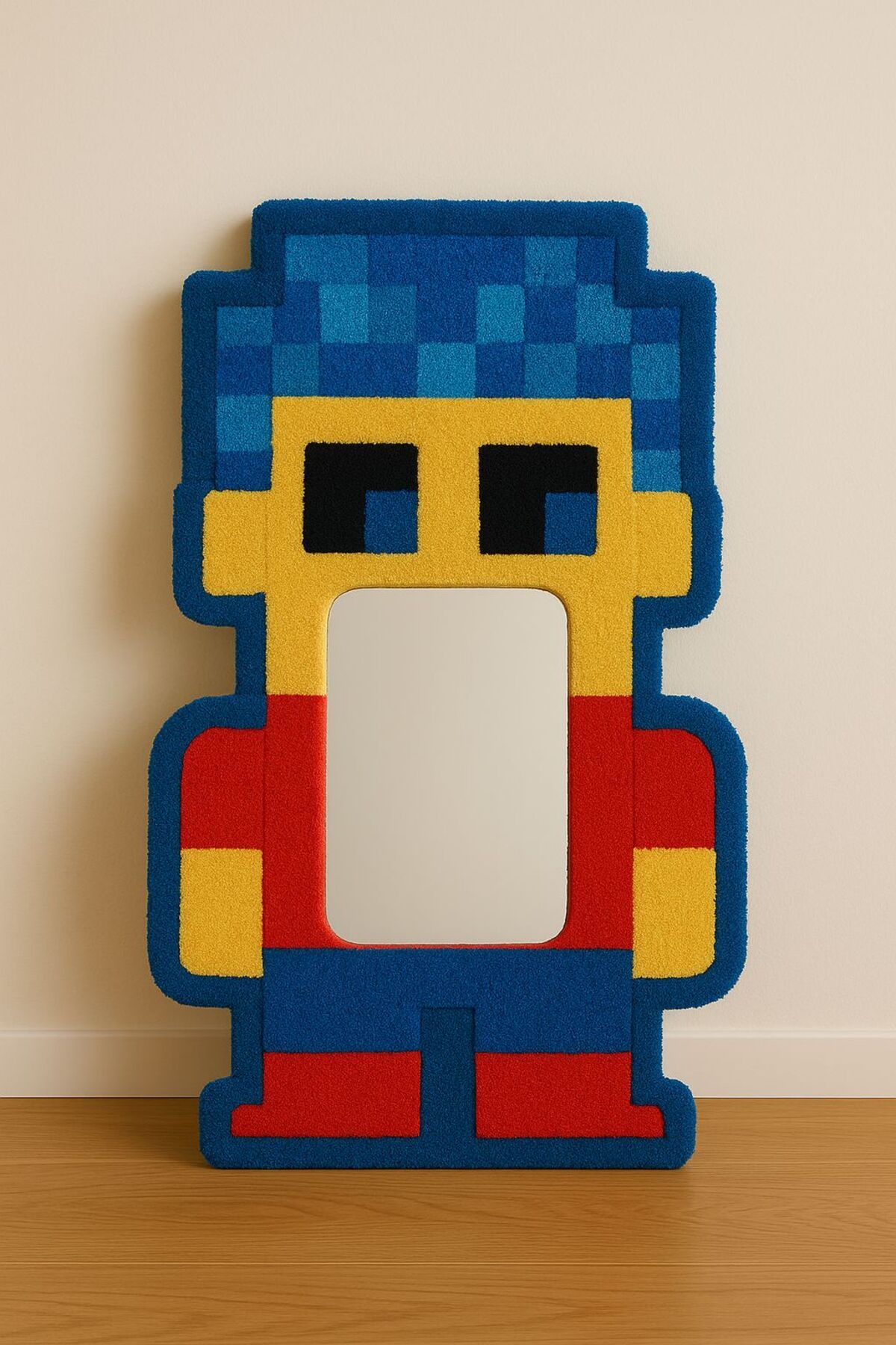 Afro Dekorasyon Atari ,Tetris , Anime ayna , tufting ayna , boy aynası , çocuk odası , ev dekoru , hediyelik ayna