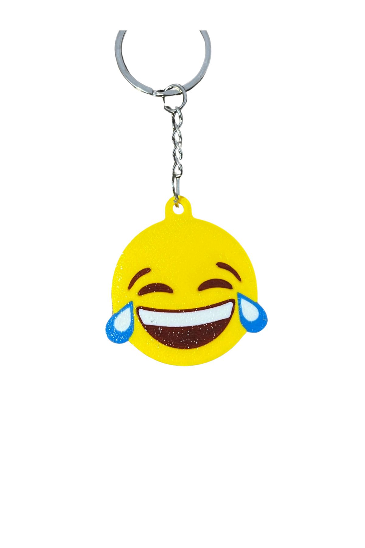 OLGUN Kahkahaya Boğulan Emojili Anahtarlık