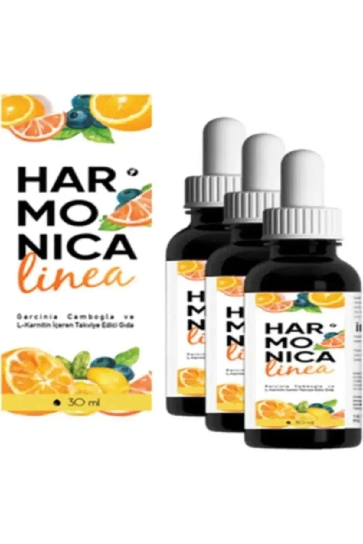 gizmurstore Harmonica Linea Yüksek Etkili Bel İncelme Damlası 30ml/Harmonica Linea Slimming Drops 30 ml X 3 ADET
