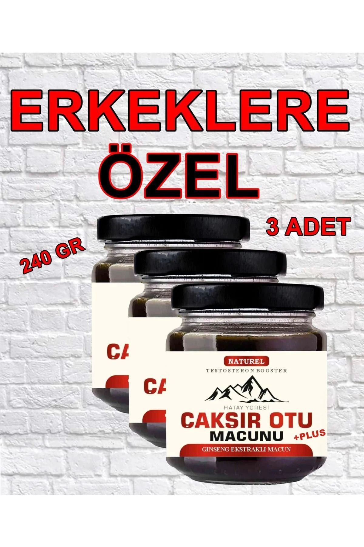 feifei Hatay Yöresi Çakşır Otu Erkeklere Özel Performans Yükseltici Bitkisel Macun 240 Gr X 3 Adet