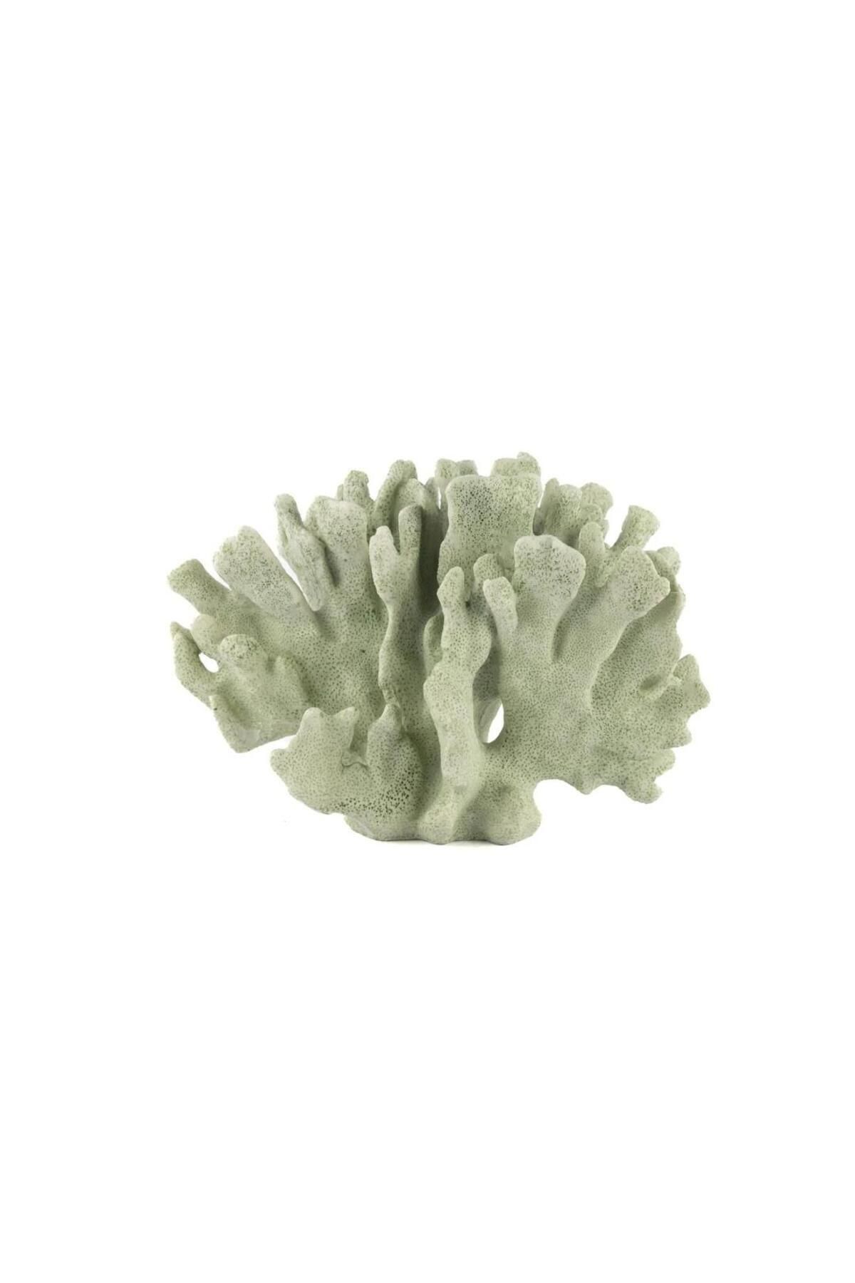 Saatistan Yeşil Mercan Dekoratif Obje 28x13x19cm doğal ve şık tasarım
