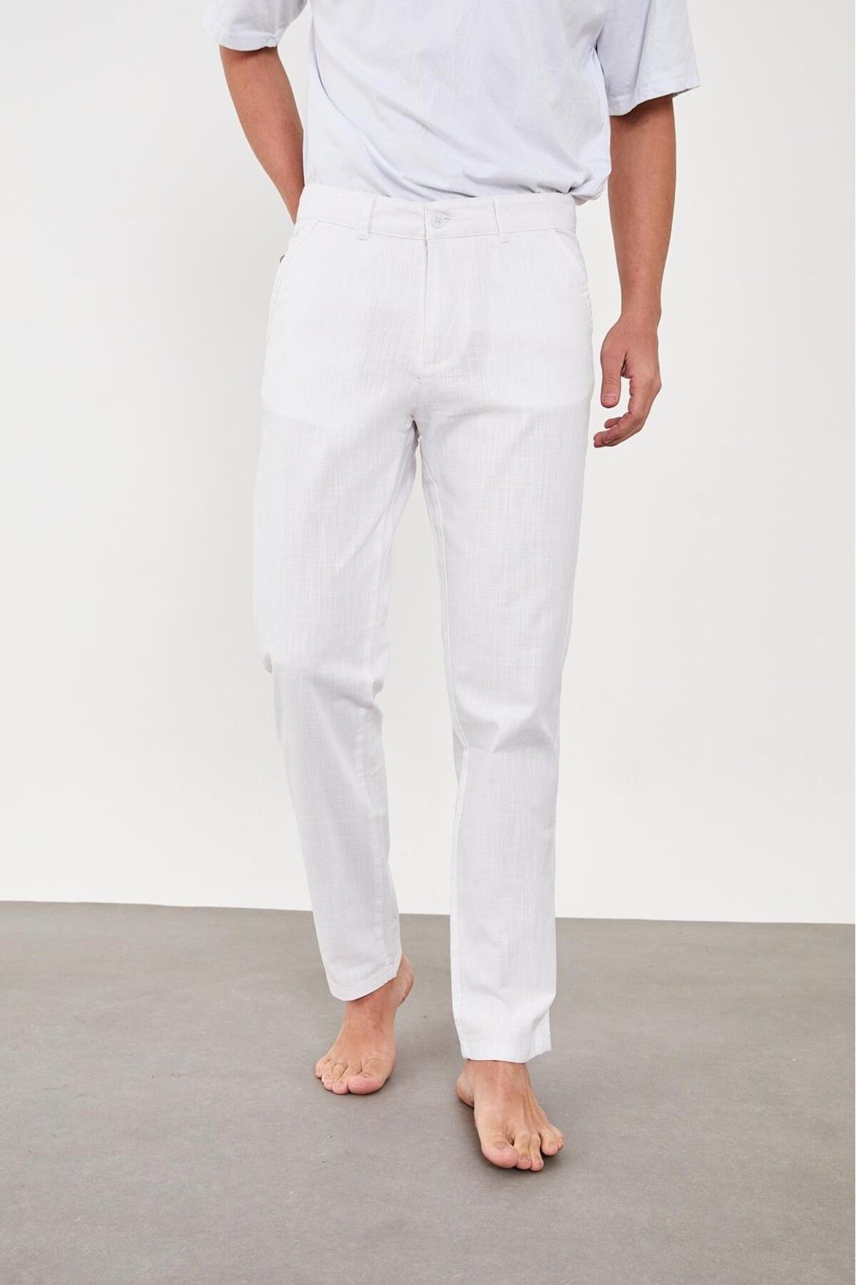 twentyfive25 Erkek Keten Pantolon