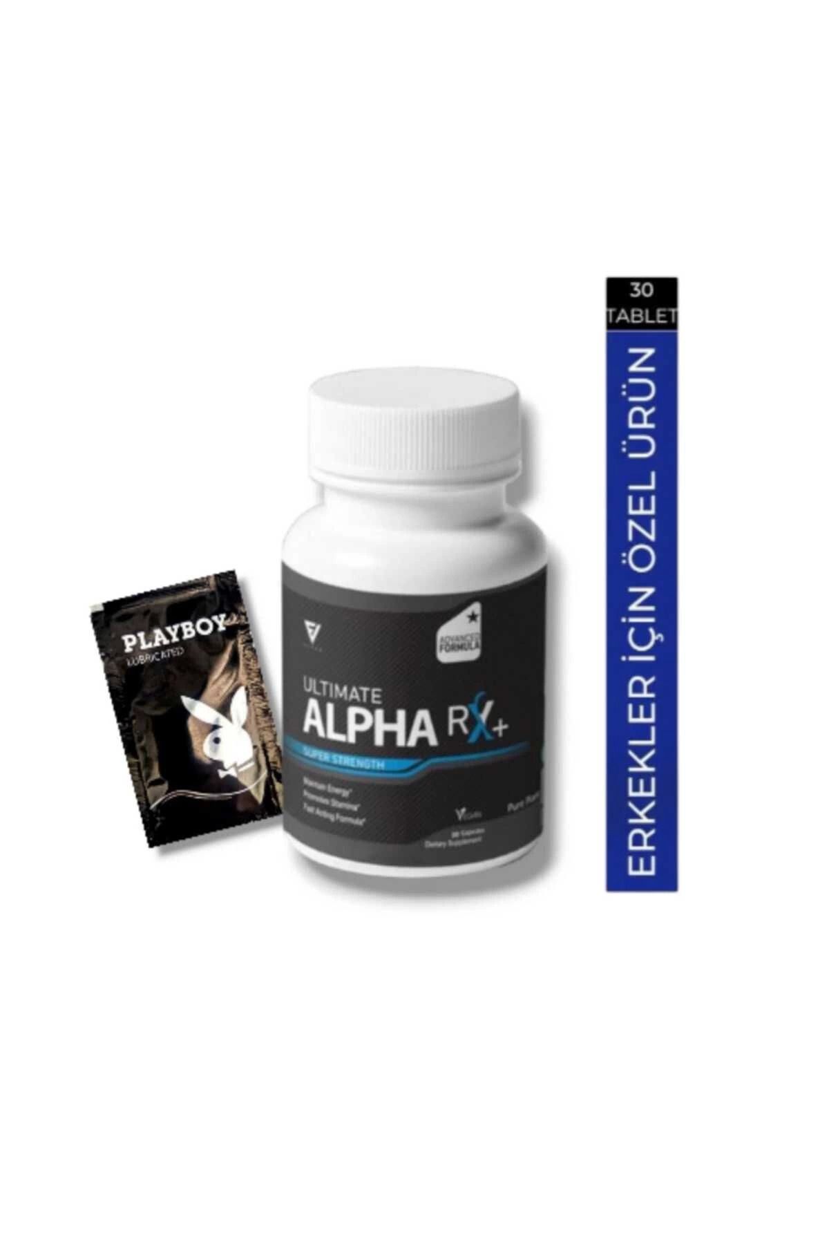 Heez Alpha RX+ Ultimate Erkek Performans Arttıran Geliştirici 30 lu + Playboy Jel Hediye