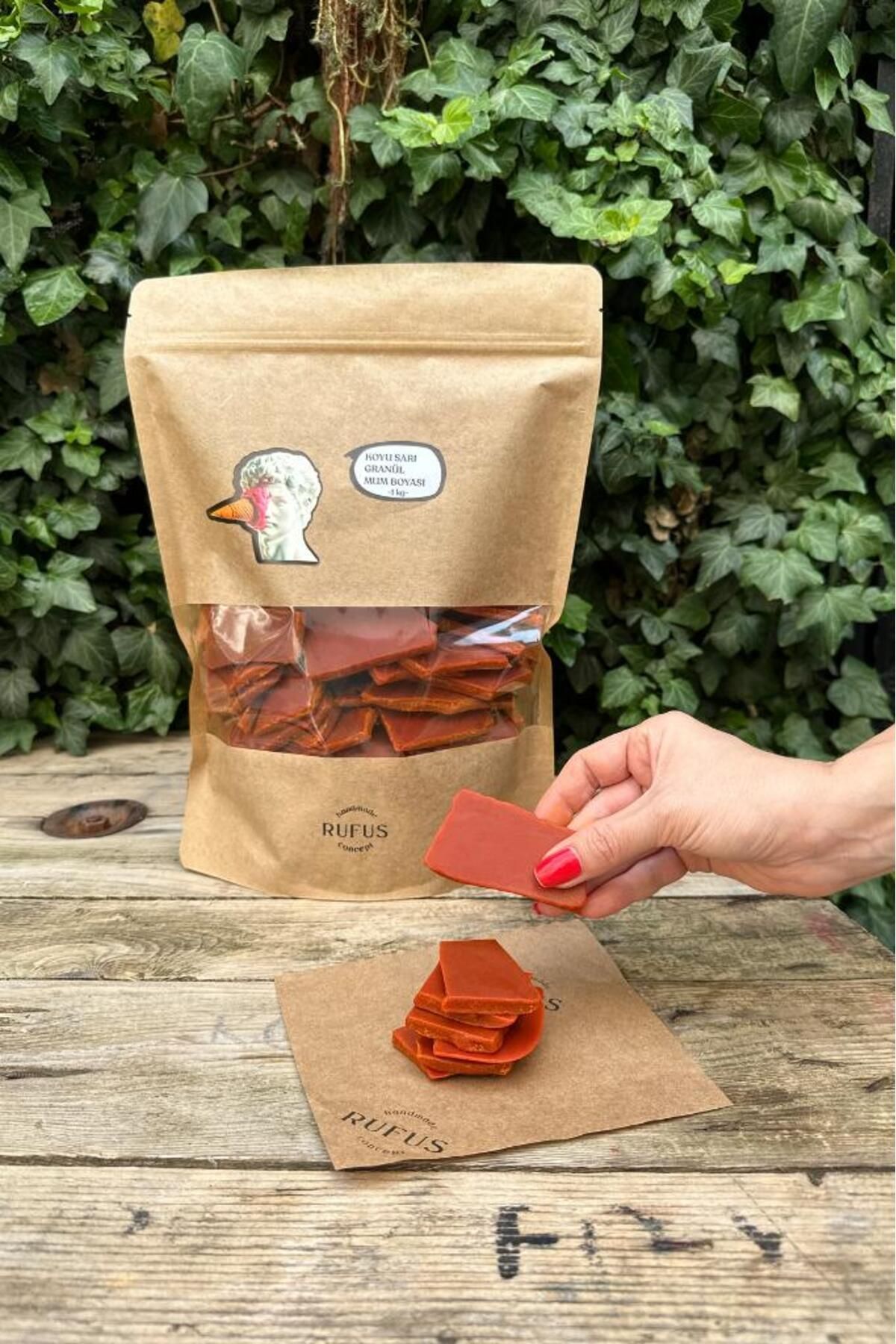 Saatistan Koyu Sarı Granül Mum Boyası 1000gr, parlak ve canlı renk seçeneği