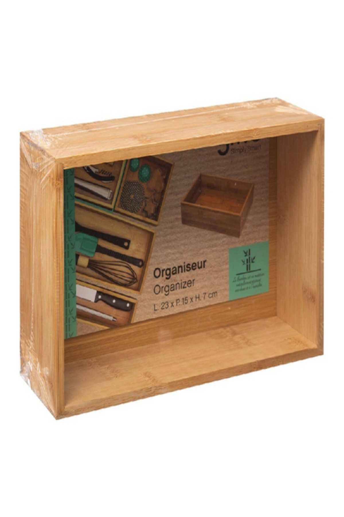 Five Simply Smart-High Quality Space Saving Storage Tidy Bamboo Organizer 3