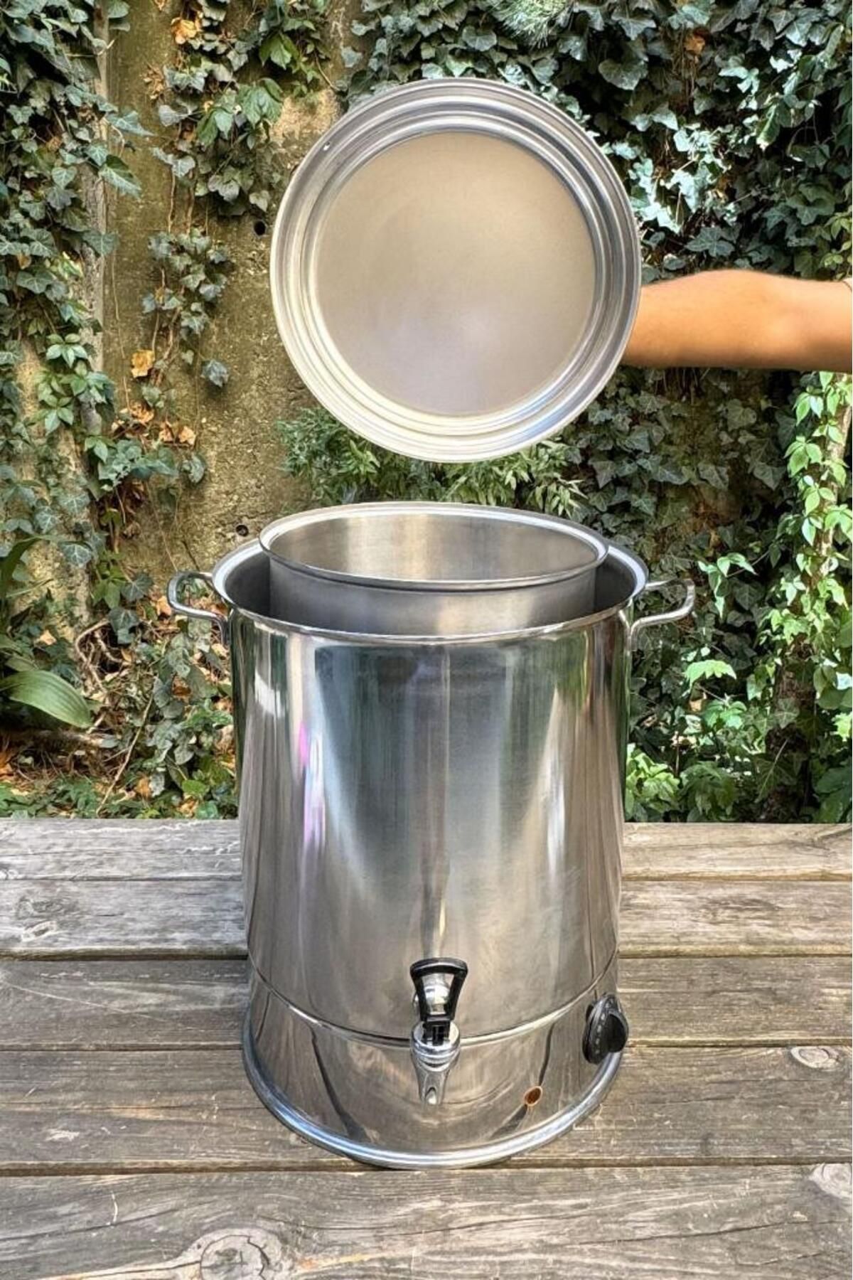 Saatistan 13 Litre Benmari Kazanı, Metalik Gri, Dayanıklı ve Kullanışlı Tasarım