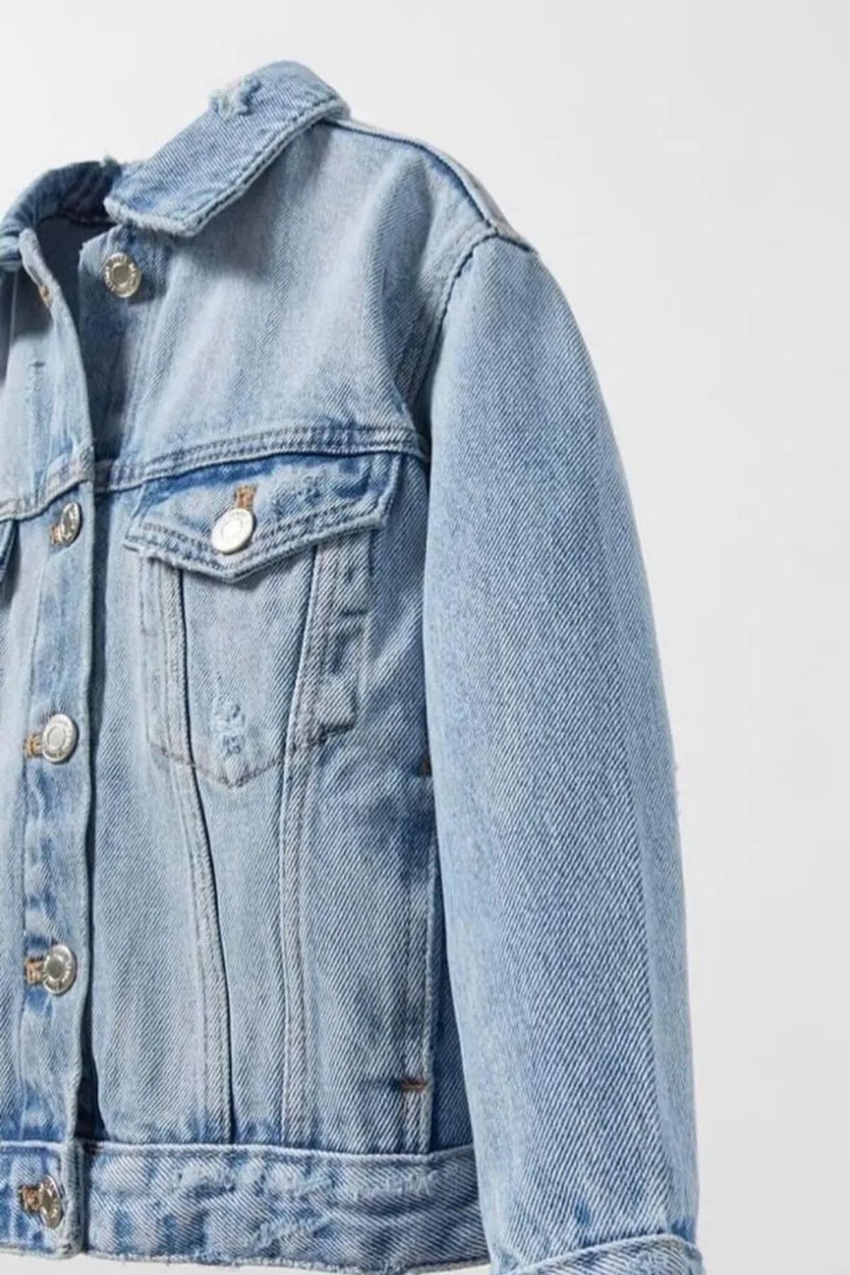 lumo bella kids  Çocuk Unisex Mavi Kot Ceket - Görsel 2