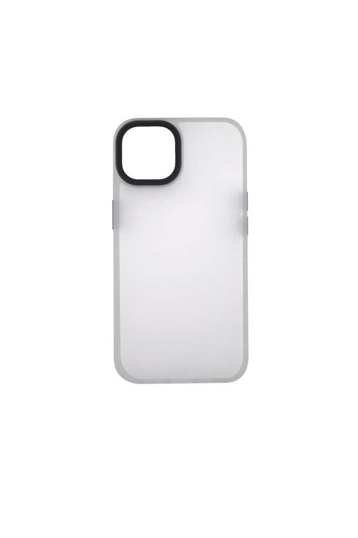 Cepustik Telefon Aksesuarları iPhone 13 Kılıf Kenarları Renkli Arkası Mat Kılıf