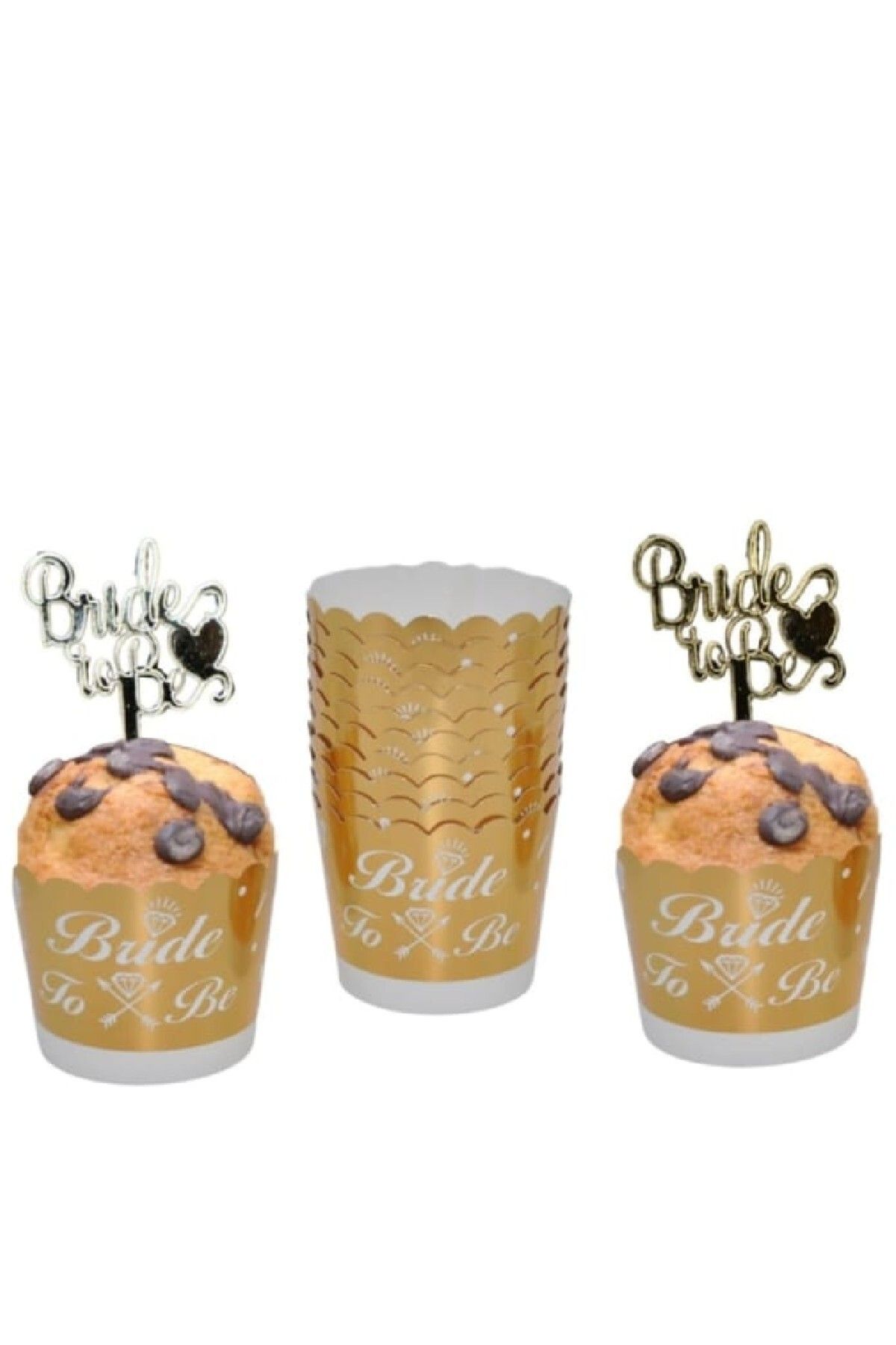 Bkmc 12Lİ BEKARLIĞA VEDA PARTİSİ CUPCAKE BRIDE TO BE KEK KALIBI PARTİ SETİ SÜSÜ