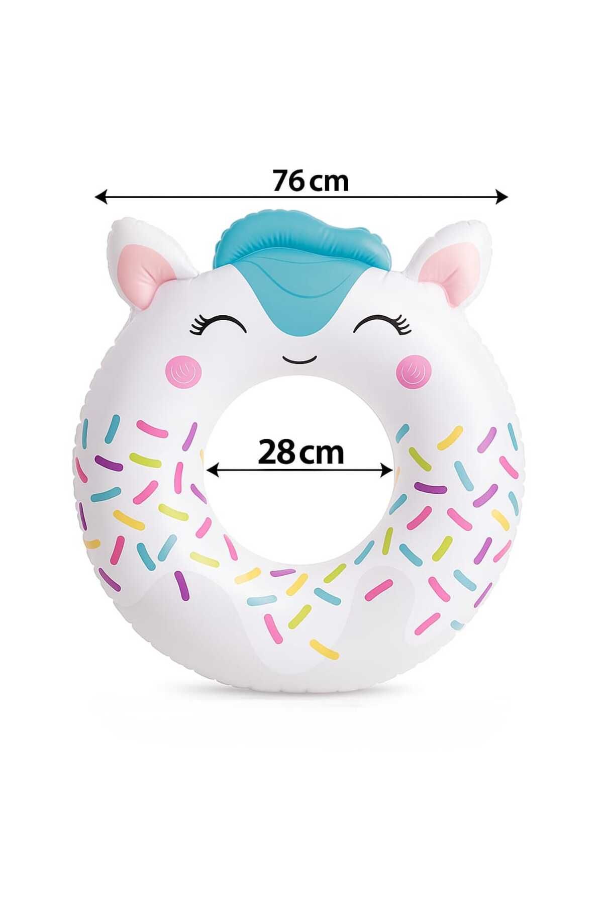 Intex 76 CM Hayvan Figürlü Şişme Yüzme Simidi – Cute Tube Animals Serisi –40 Kg Kapasiteli