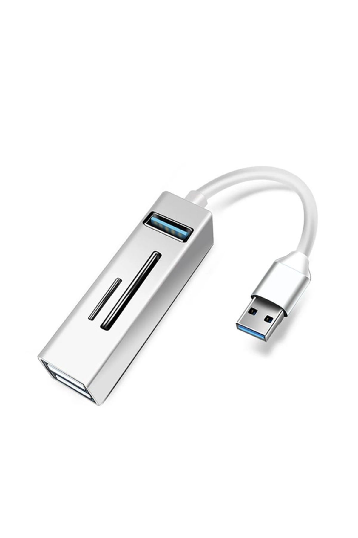 Zilevo USB To 3XUSB + SD + MicroSD Kart Okuyucu Çevirici Adaptör