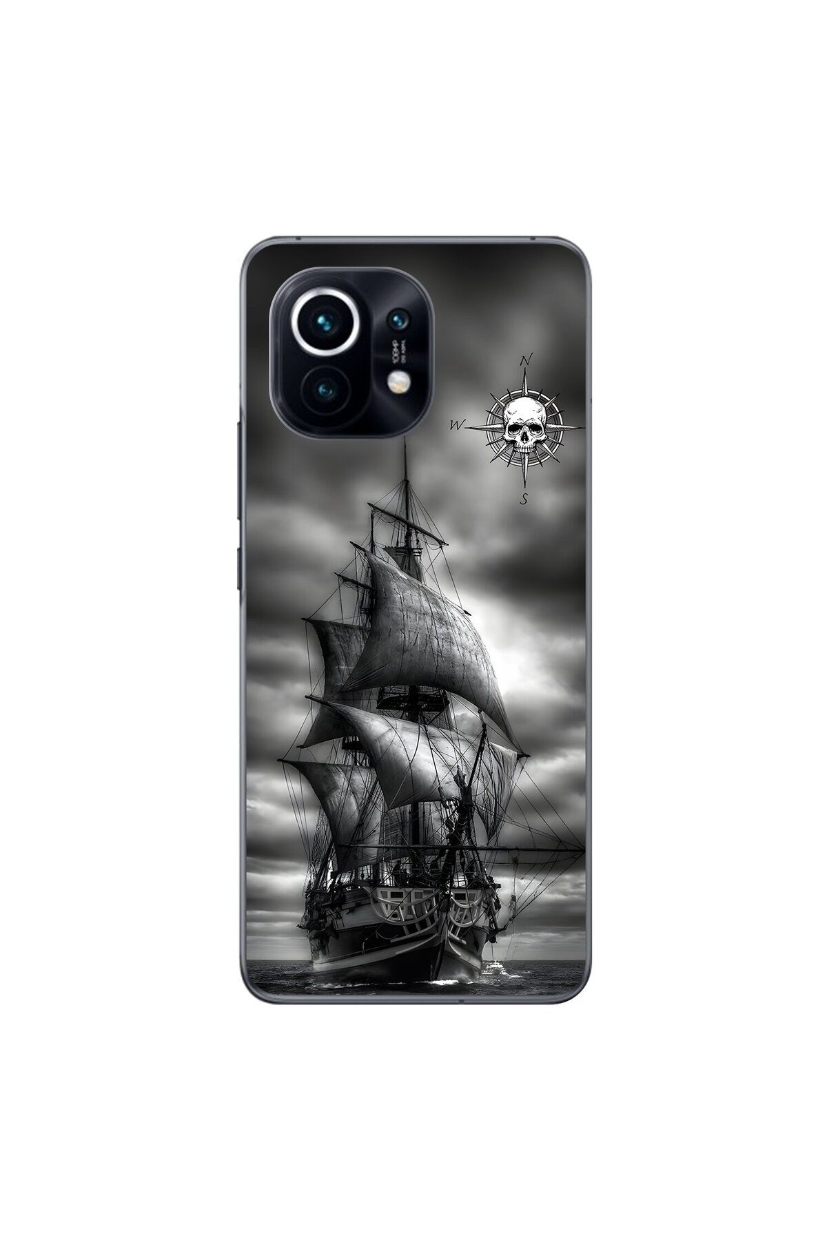 Dali Design Xiaomi Mi 11 Uyumlu Şeffaf Kılıf Pirate 2 Tasarımlı