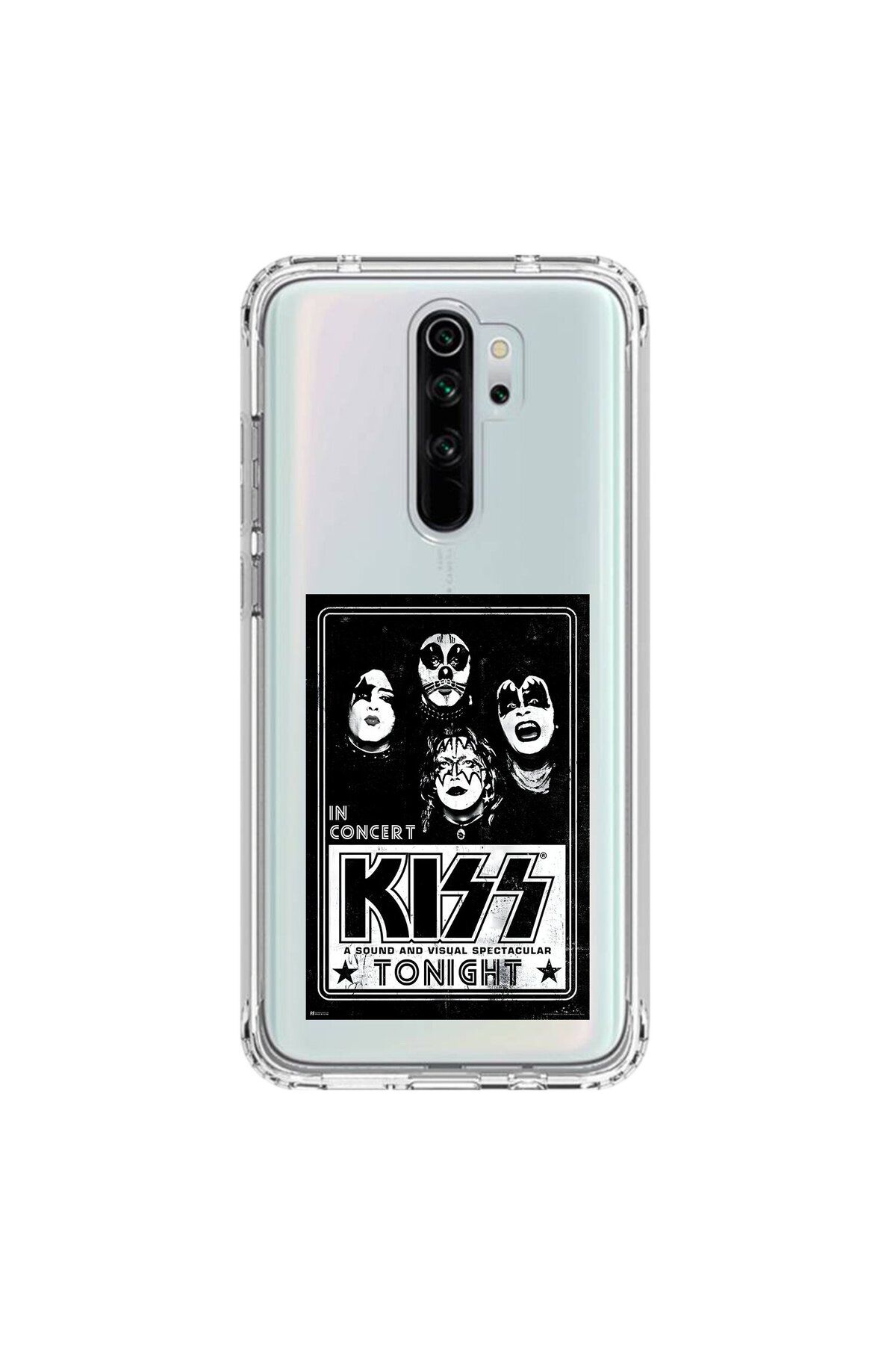 Dali Design Xiaomi Redmi Note 8 Pro Uyumlu Şeffaf Kılıf KiSS Tasarımlı