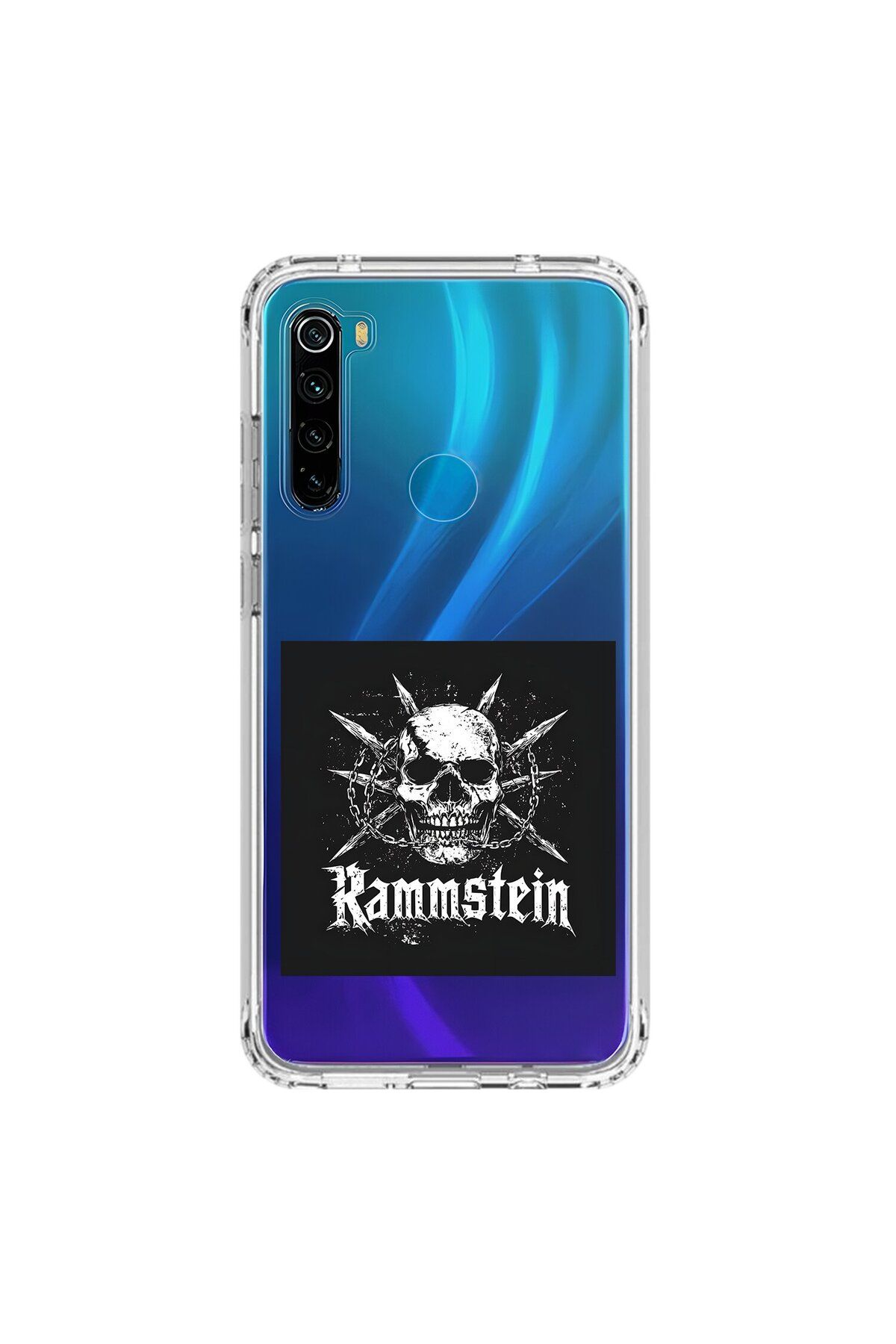 Dali Design Xiaomi Redmi Note 8 Uyumlu Şeffaf Kılıf Rammstein Tasarımlı