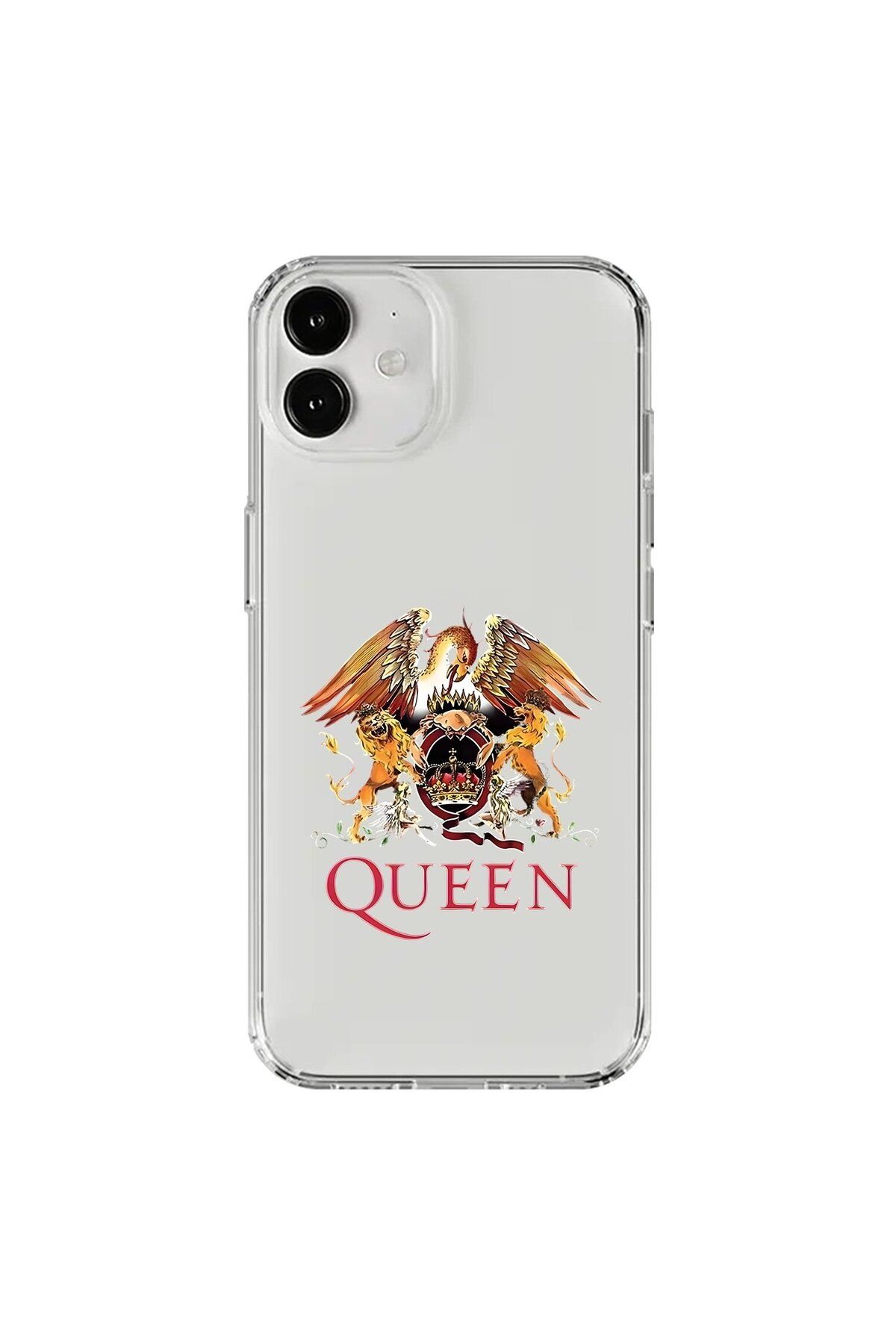 Dali Design iPhone 12 Mini Uyumlu Şeffaf Kılıf Queen Tasarımlı