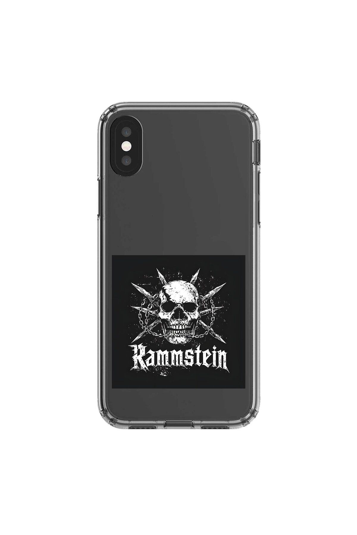 Dali Design iPhone X Uyumlu Şeffaf Kılıf Rammstein Tasarımlı