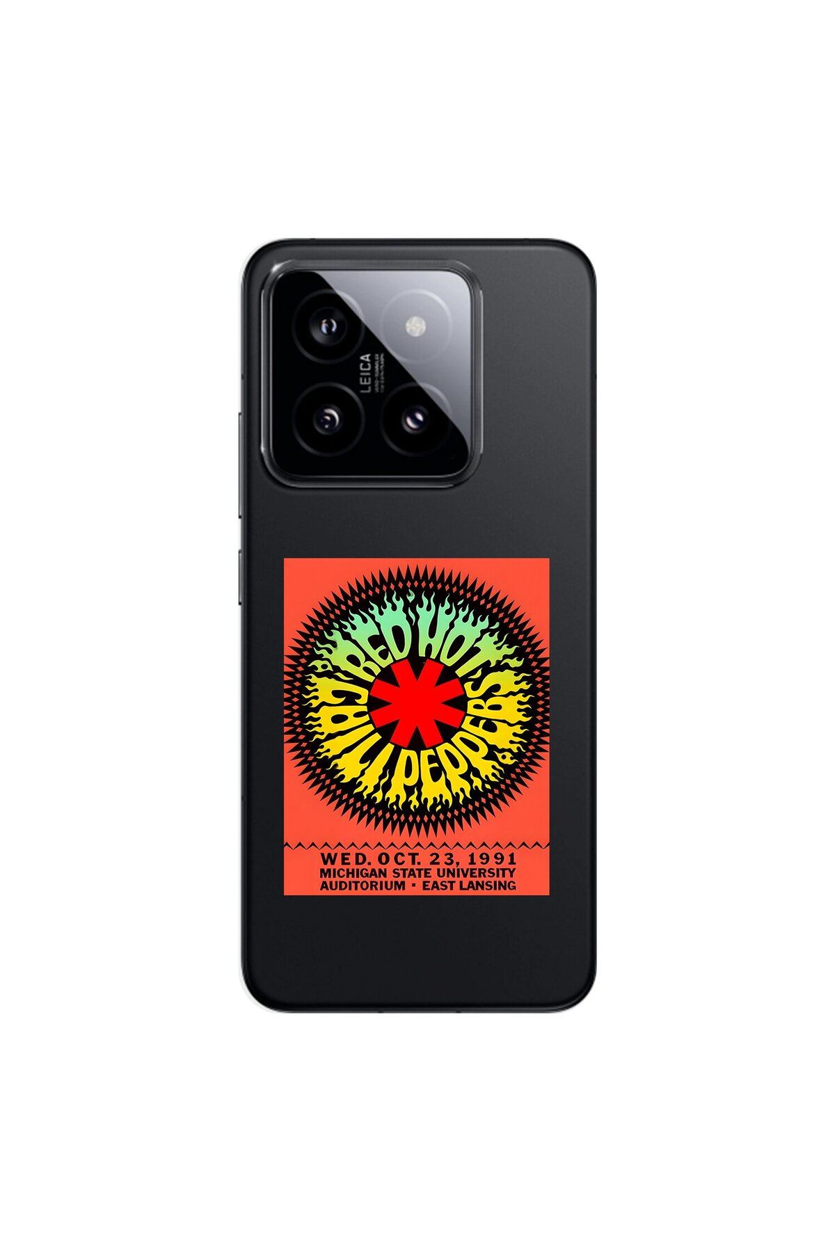 Dali Design Xiaomi Mi 14 Pro Uyumlu Şeffaf Kılıf Red Hot Chili Peppers Tasarımlı
