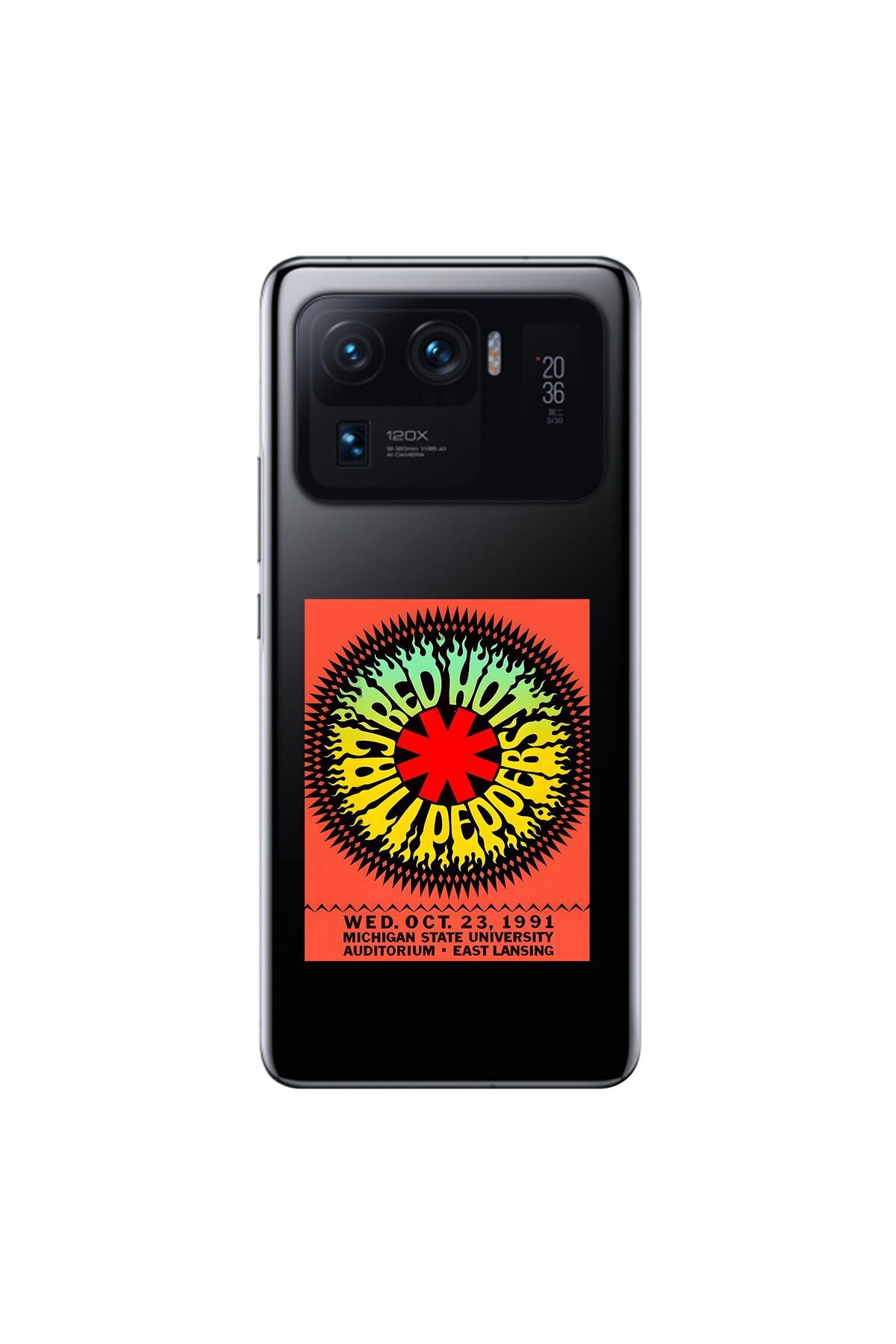 Dali Design Xiaomi Mi 11 Pro Uyumlu Şeffaf Kılıf Red Hot Chili Peppers Tasarımlı