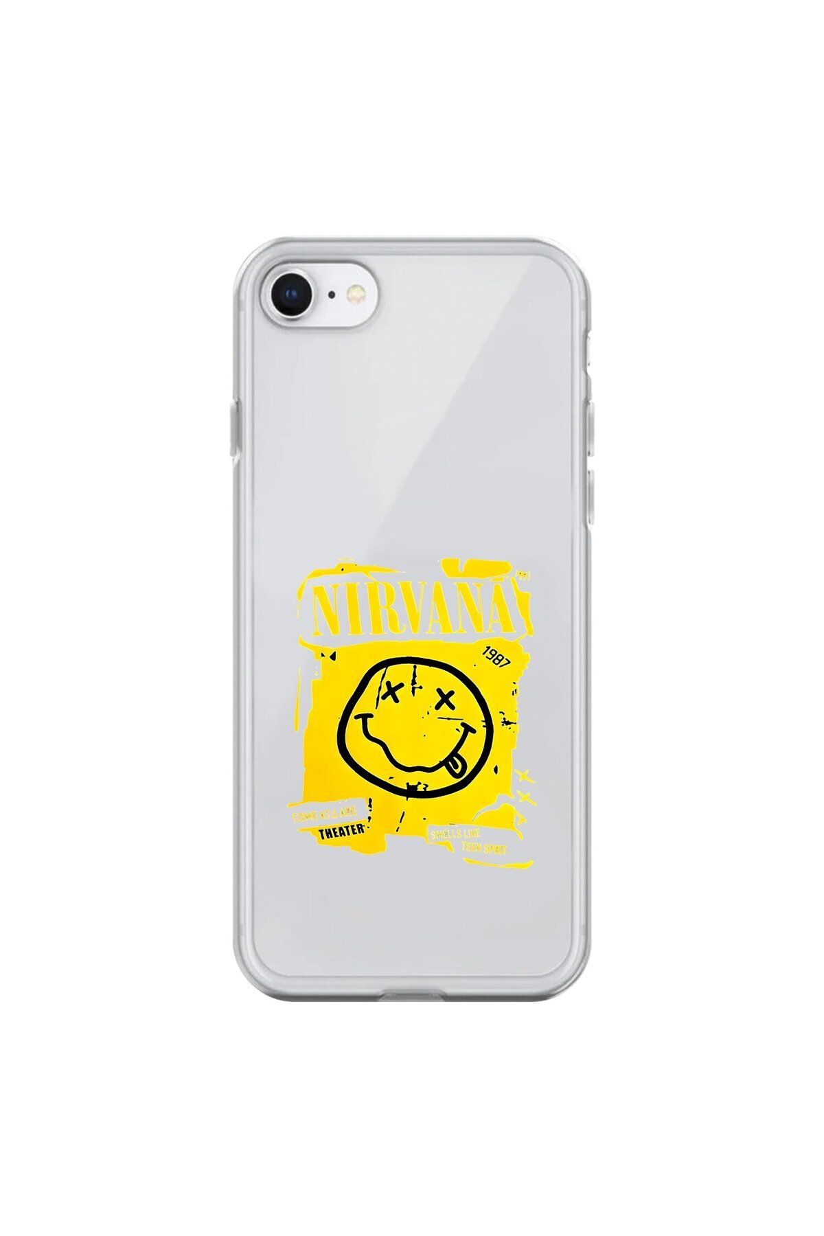 Dali Design iPhone 8 Uyumlu Şeffaf Kılıf Nirvana Tasarımlı