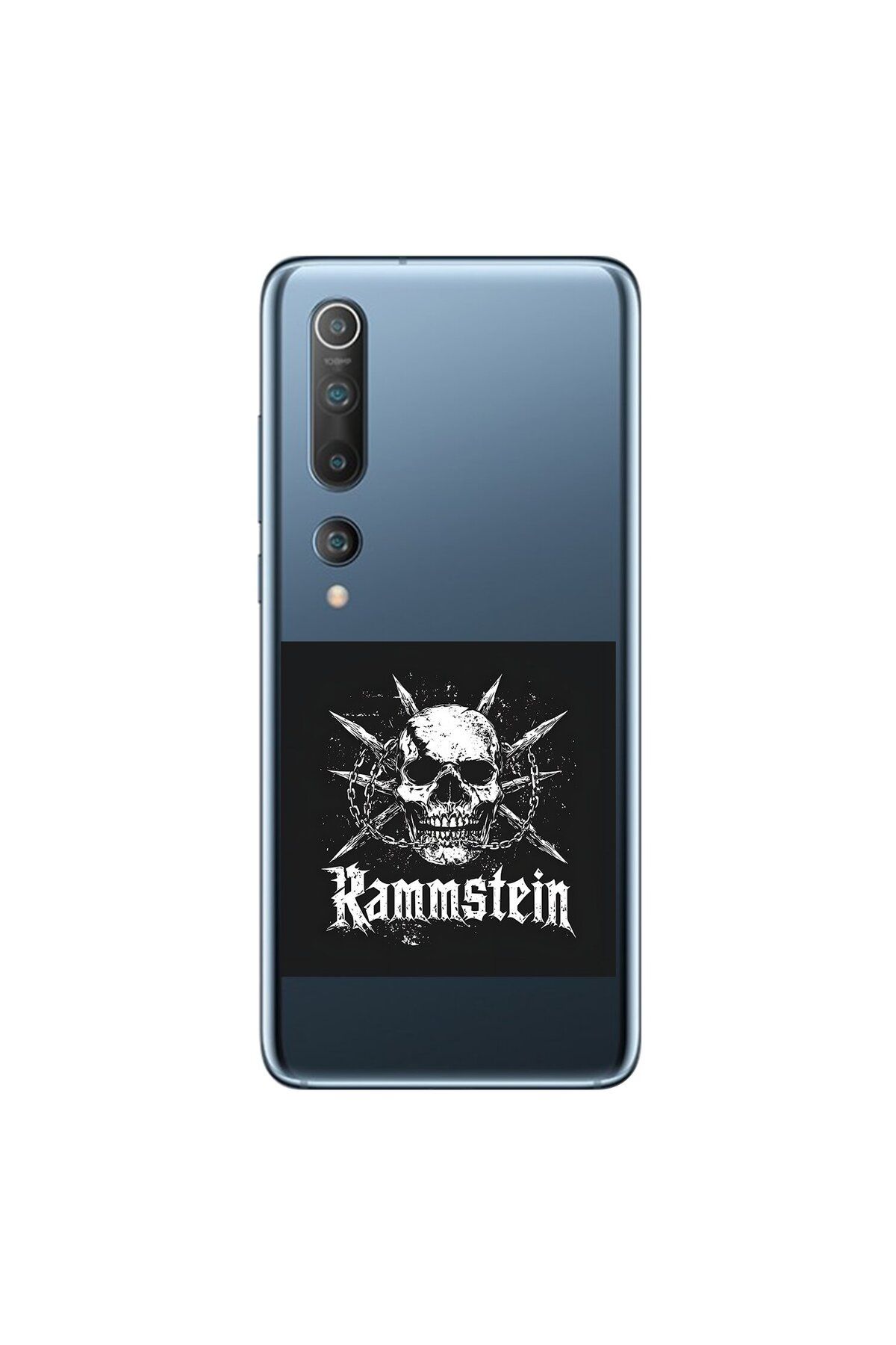 Dali Design Xiaomi Mi 10 Uyumlu Şeffaf Kılıf Rammstein Tasarımlı