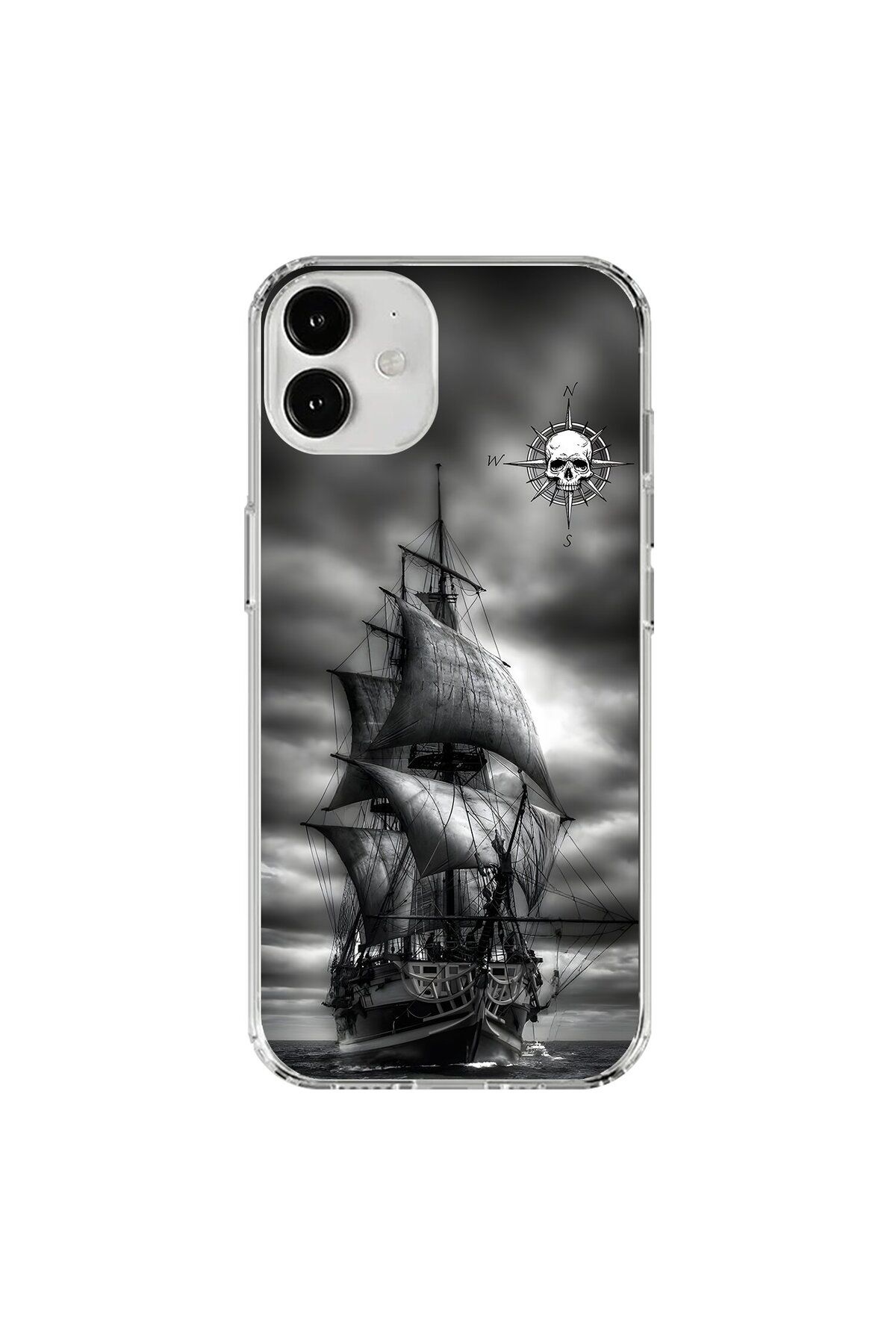 Dali Design iPhone 12 Uyumlu Şeffaf Kılıf Pirate 2 Tasarımlı