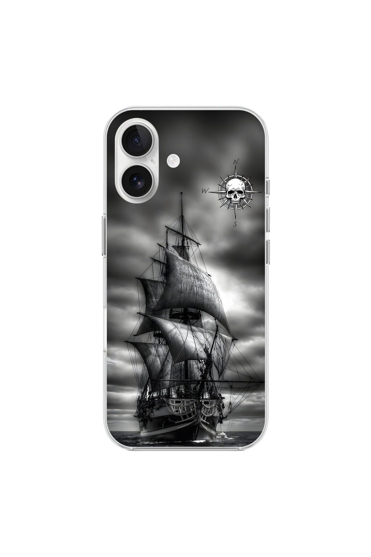 Dali Design iPhone 16 Plus Uyumlu Şeffaf Kılıf Pirate 2 Tasarımlı