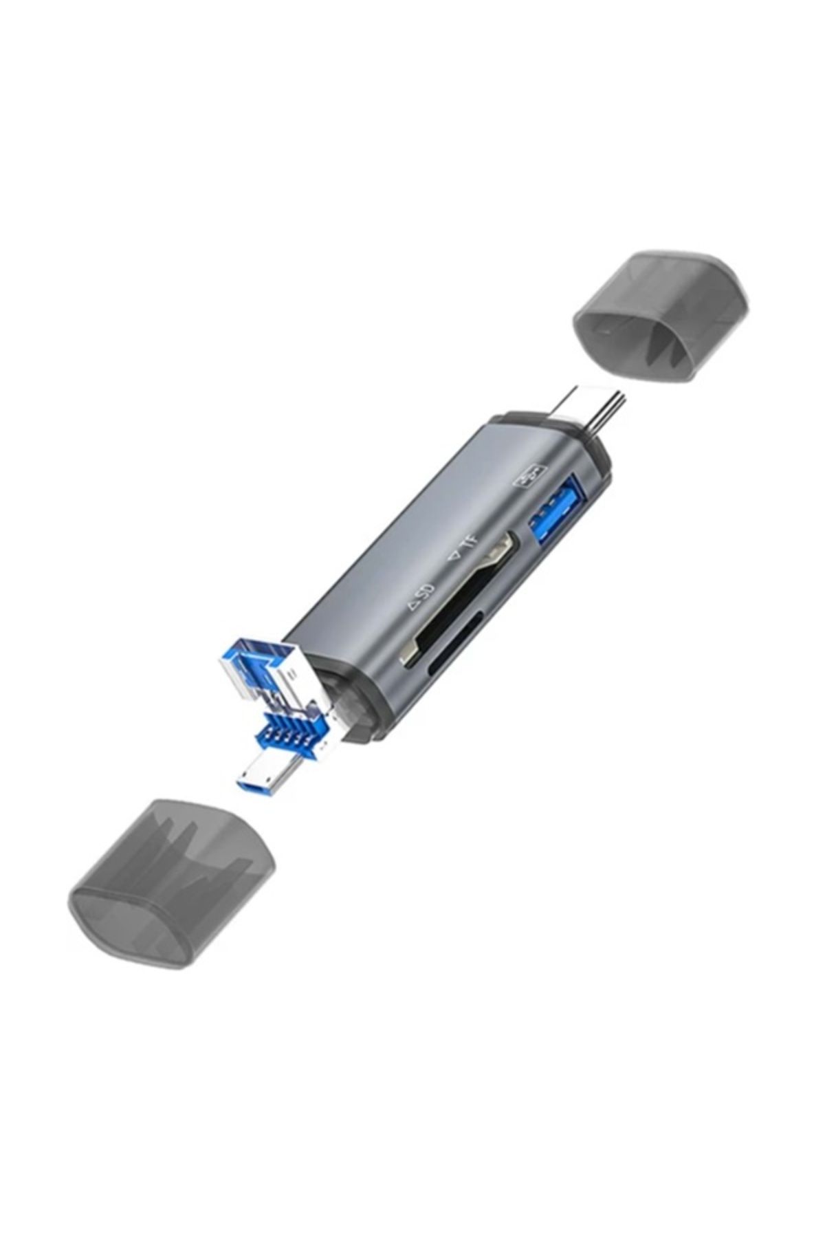 Zilevo 3 IN 1 USB + Micro USB + Type-c To USB - SD - MicroSD OTG Kart Okuyucu