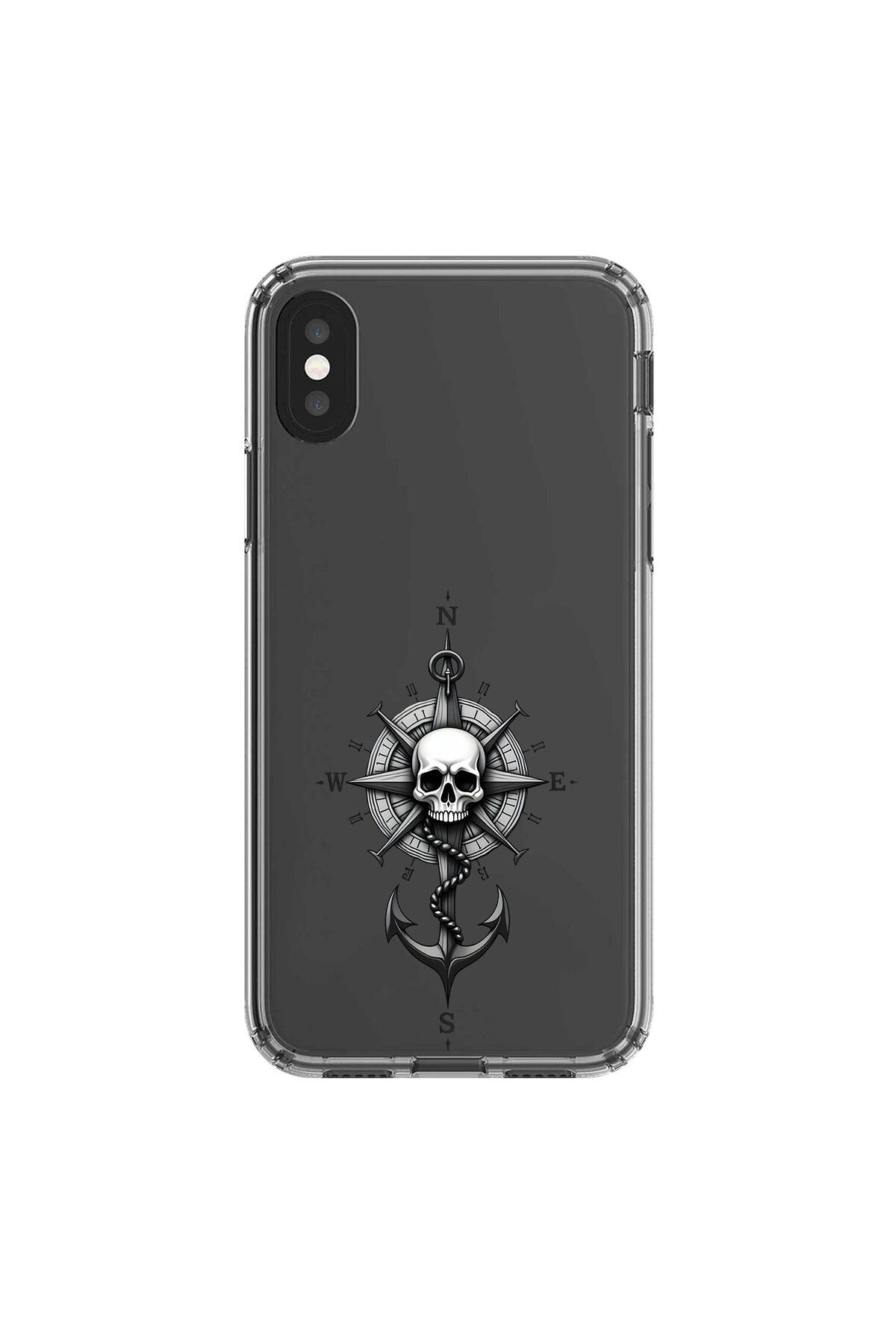 Dali Design iPhone XS Uyumlu Şeffaf Kılıf Pirate 5 Tasarımlı
