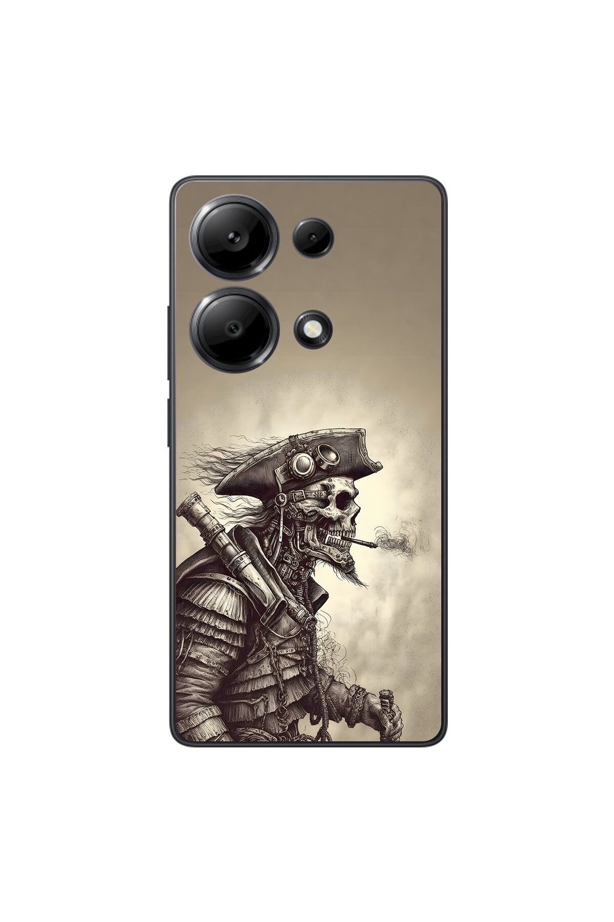 Dali Design Xiaomi Redmi Note 13 Pro Uyumlu Şeffaf Kılıf Pirate 1 Tasarımlı