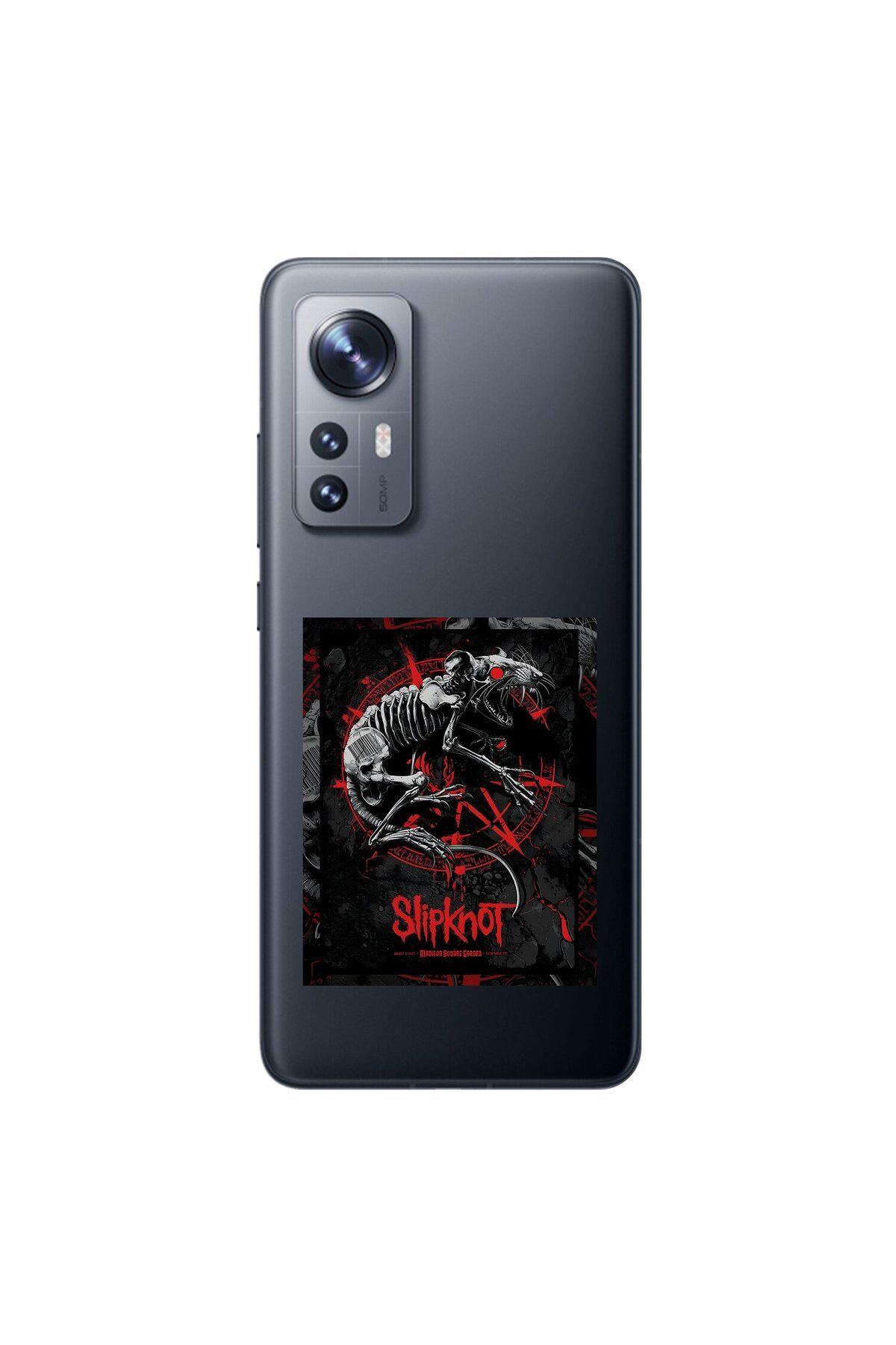 Dali Design Xiaomi Mi 12 Uyumlu Şeffaf Kılıf Slipknot Tasarımlı