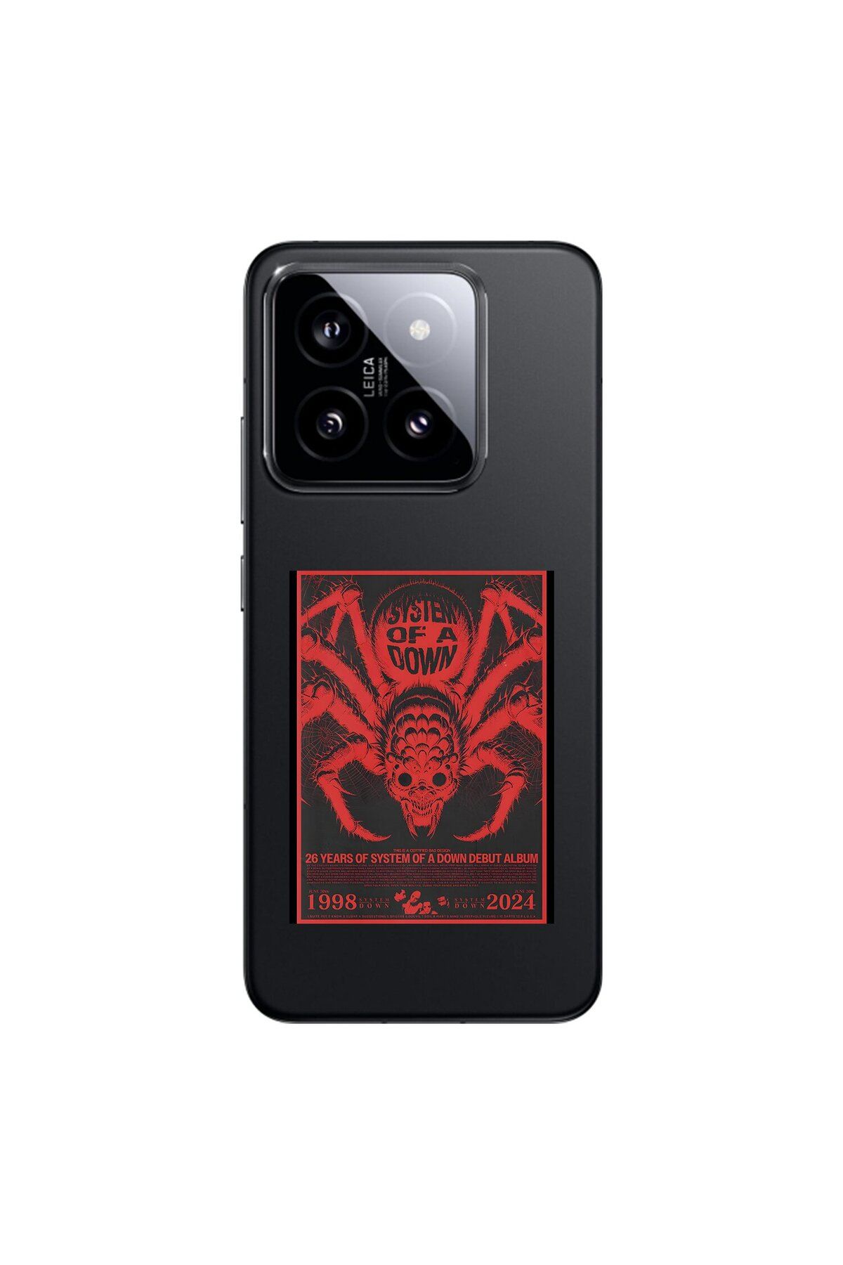 Dali Design Xiaomi Mi 14 Uyumlu Şeffaf Kılıf System of A Down Tasarımlı