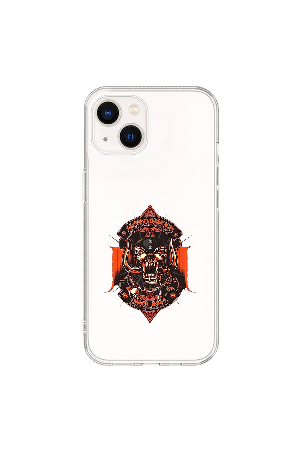 Dali Design iPhone 13 Uyumlu Şeffaf Kılıf Motörhead Tasarımlı
