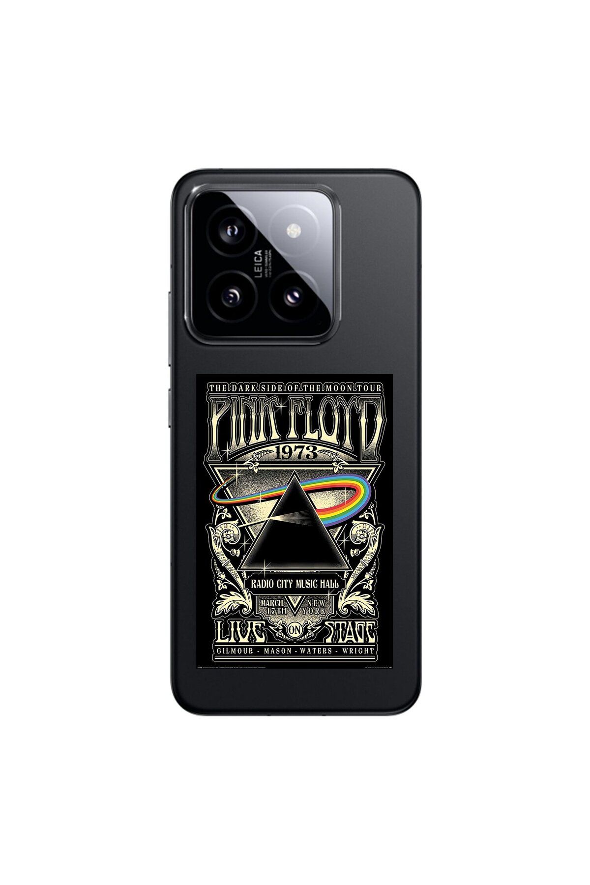 Dali Design Xiaomi Mi 14 Uyumlu Şeffaf Kılıf Pink Floyd Tasarımlı