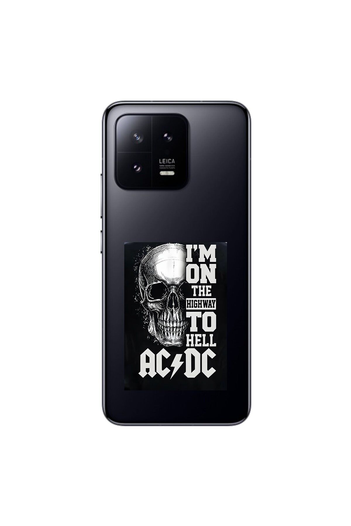 Dali Design Xiaomi Mi 13 Pro Uyumlu Şeffaf Kılıf AC/DC Tasarımlı