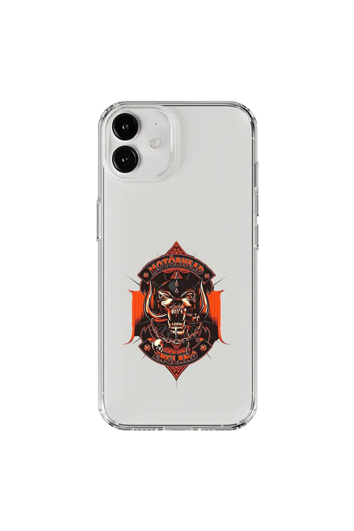 Dali Design iPhone 12 Uyumlu Şeffaf Kılıf Motörhead Tasarımlı