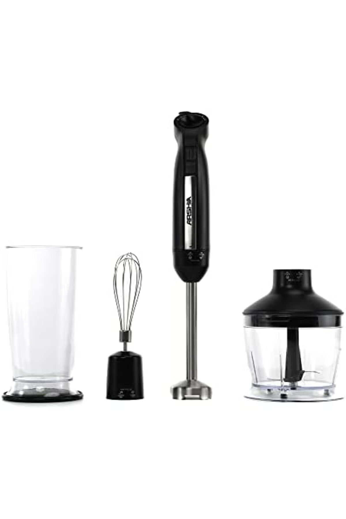 Arshia-HB151-2567 3 in 1 Hand Blender, Black, 600W, 2 Speed Button, 800ML, Soft Touch, Dishwasher sa 9