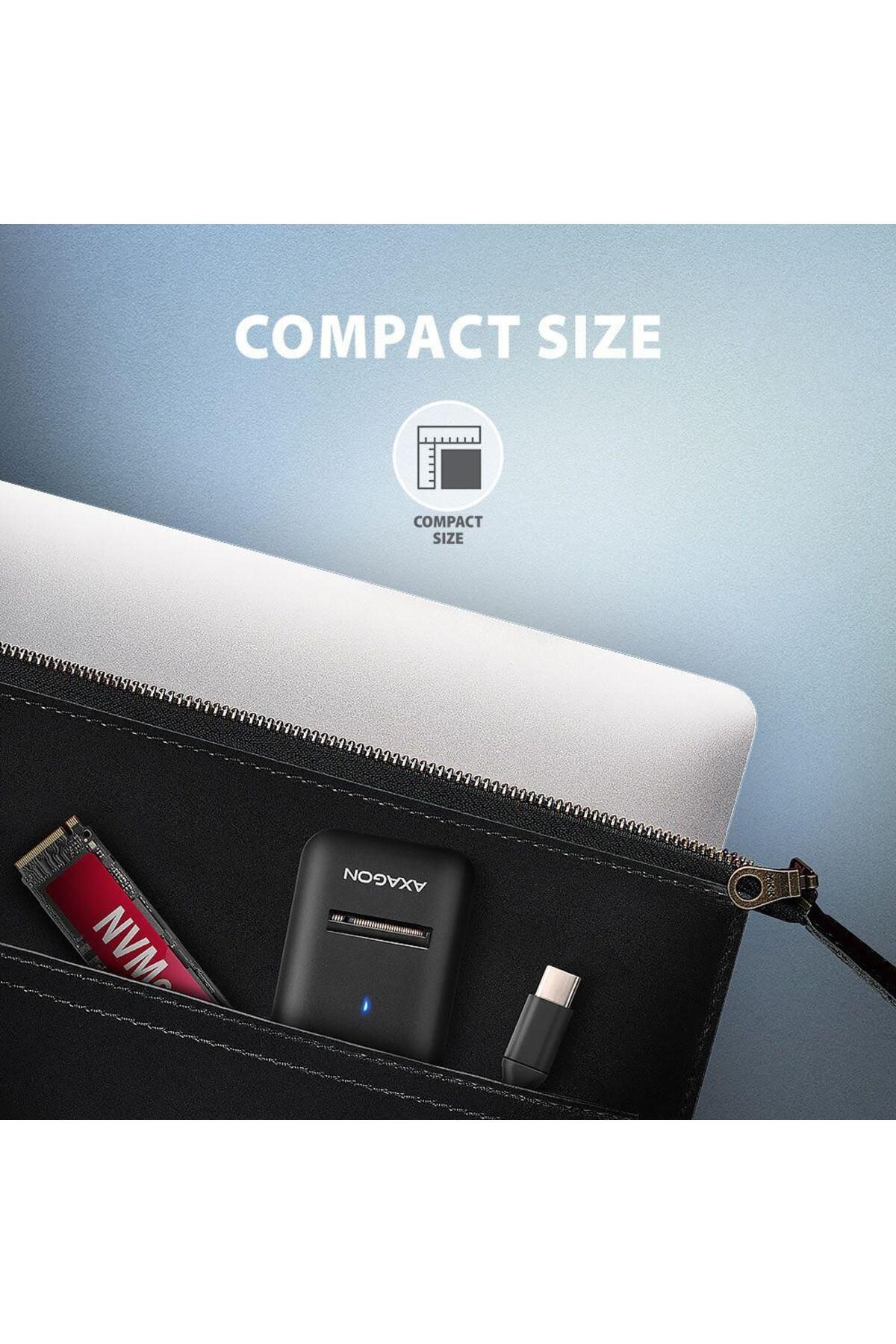 Axagon-Adaptor SSD M.2 NVMe SATA, Axagon ADM2-CM, USB Tip-C 5