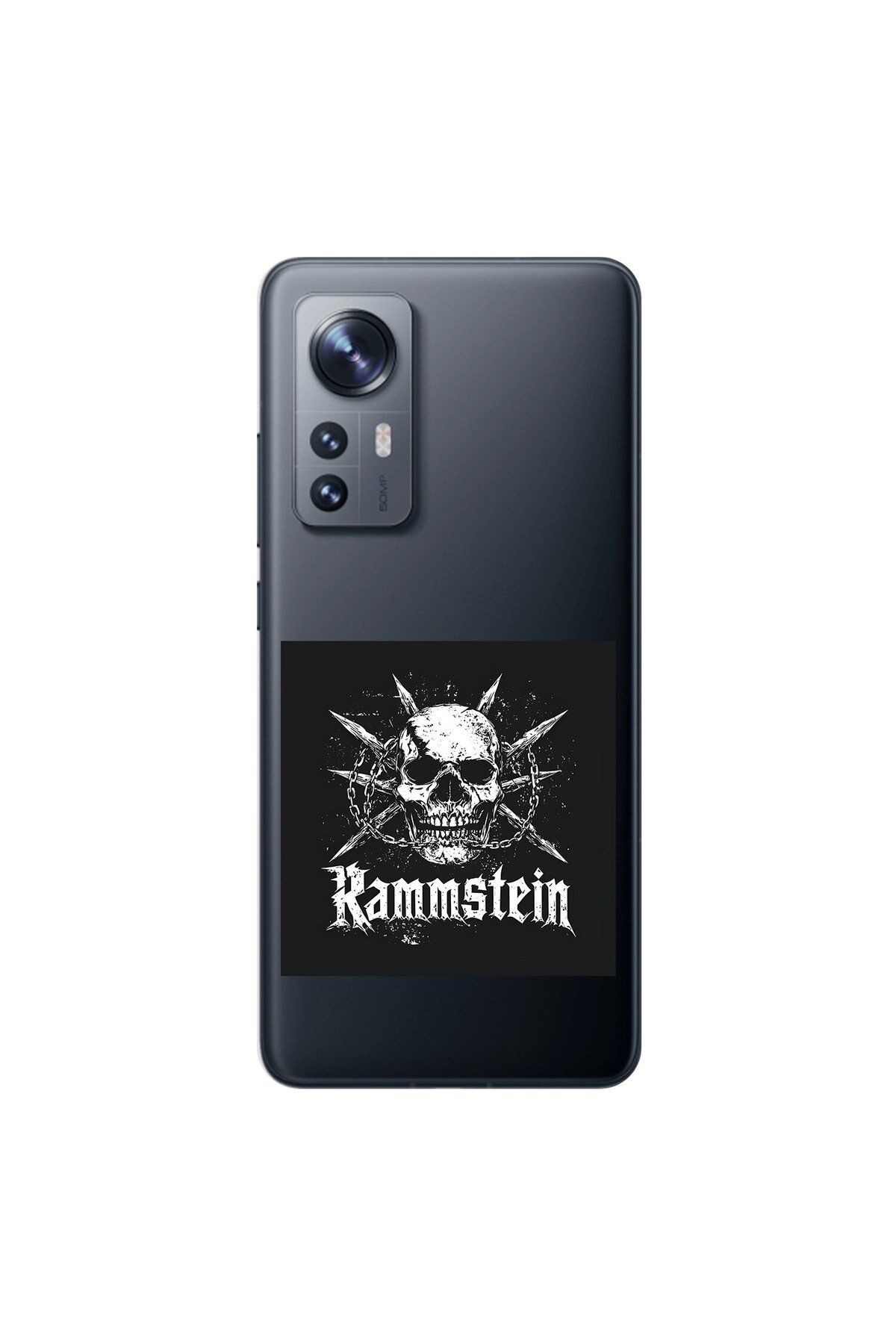 Dali Design Xiaomi Mi 12 Pro Uyumlu Şeffaf Kılıf Rammstein Tasarımlı