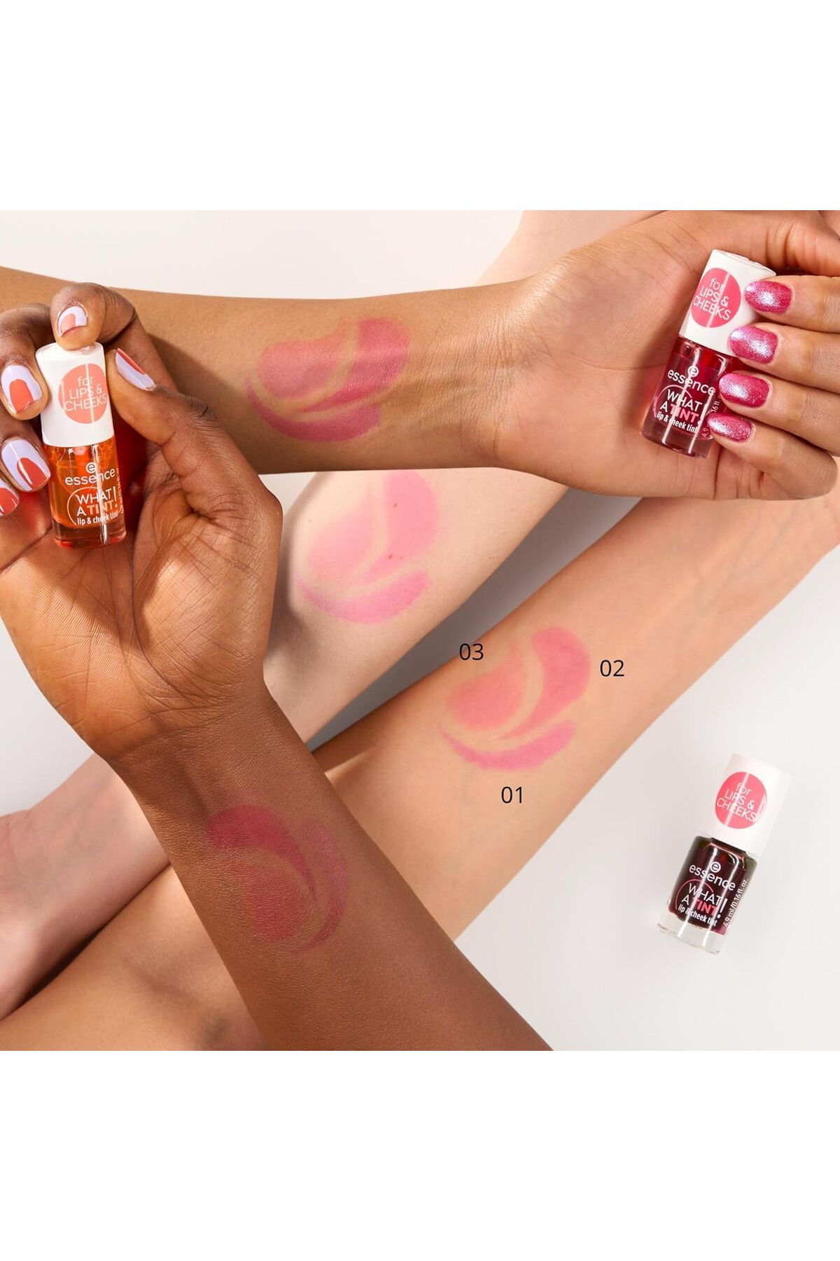 Essence-What-A-Tint Lip & Cheek Stain, No. 03, Peachy Vibes, Long-lasting, Instant Result, Natural, 9
