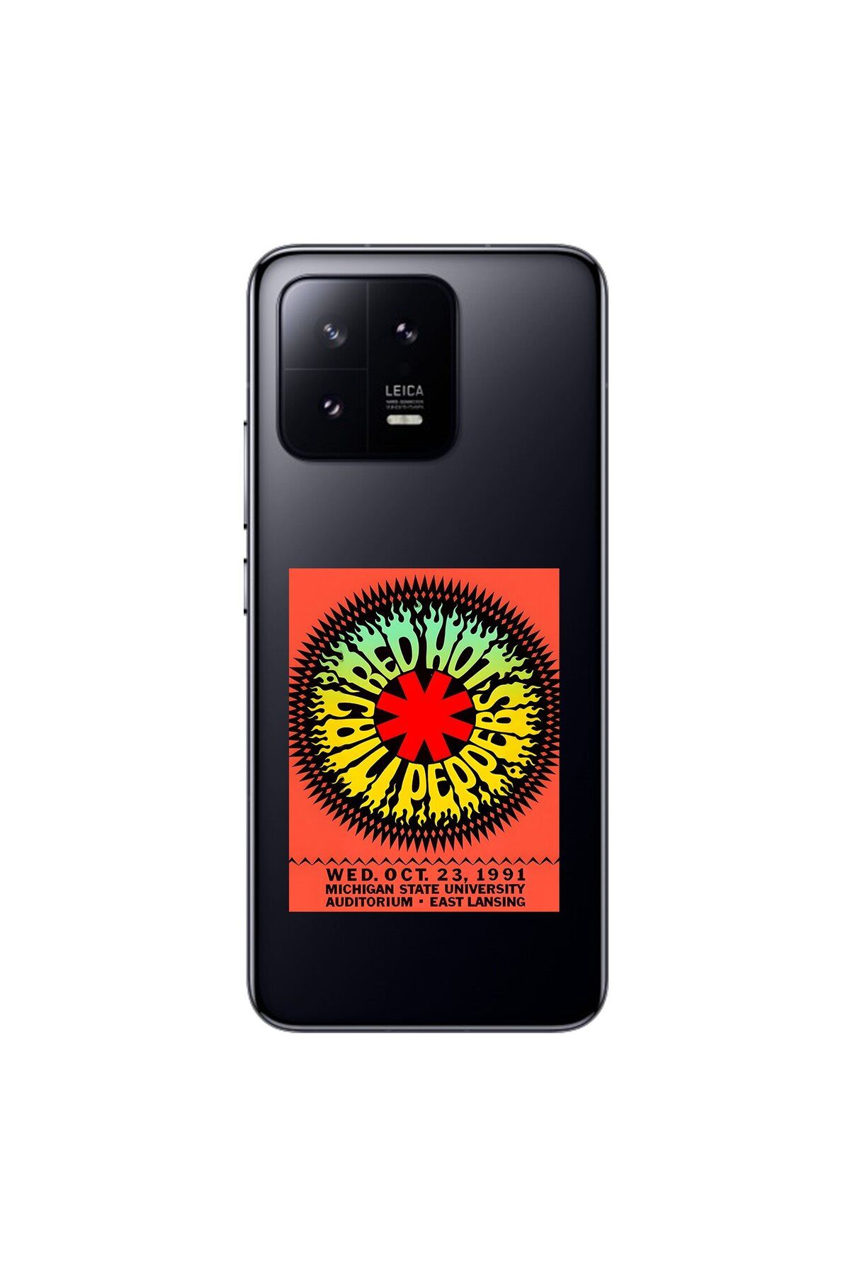 Dali Design Xiaomi Mi 13 Pro Uyumlu Şeffaf Kılıf Red Hot Chili Peppers Tasarımlı