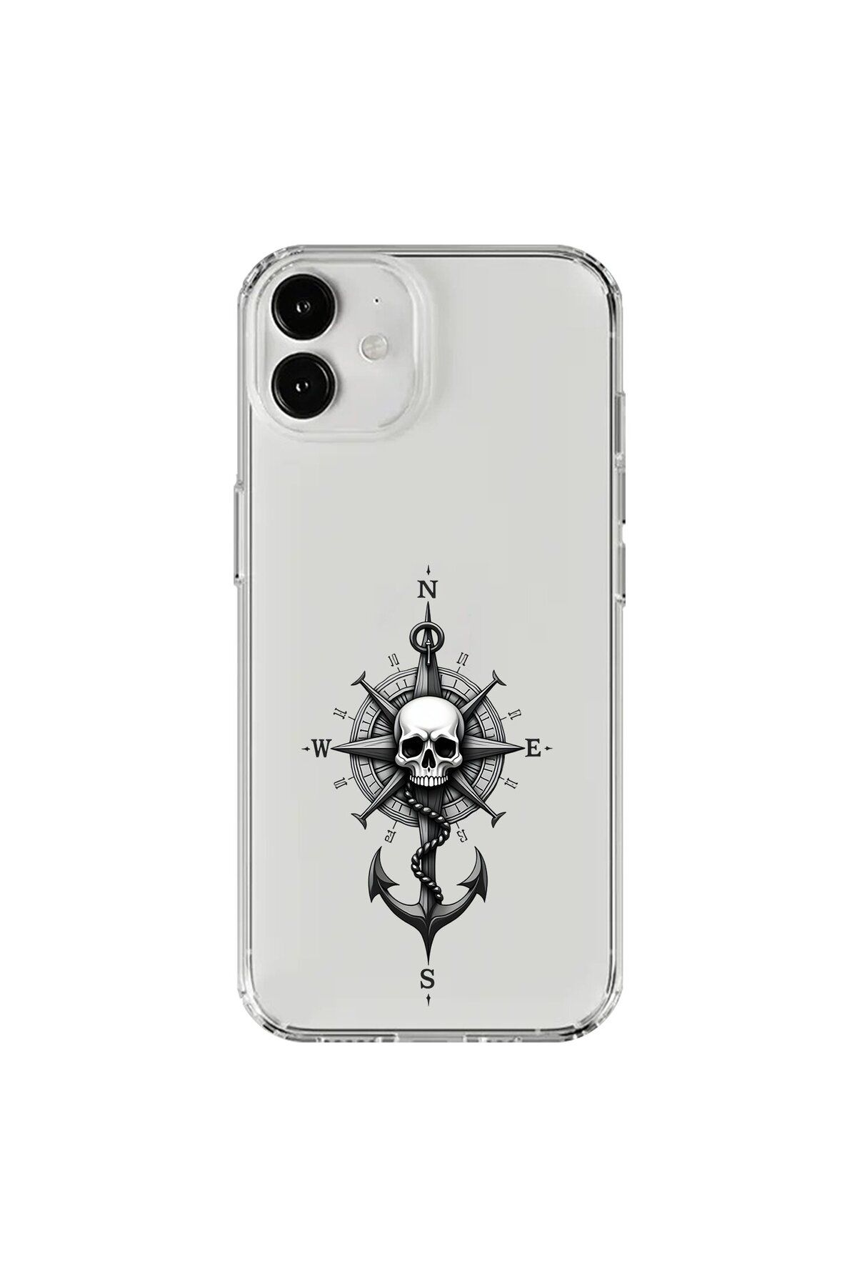 Dali Design iPhone 12 Mini Uyumlu Şeffaf Kılıf Pirate 5 Tasarımlı