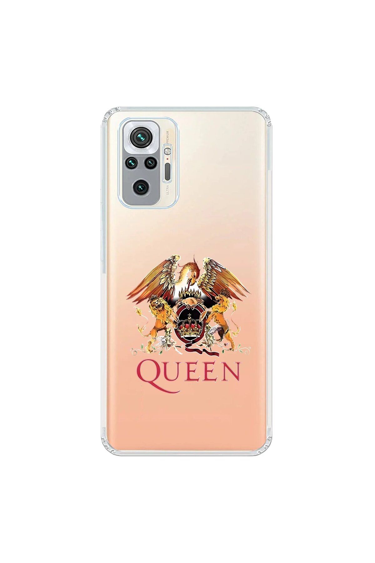 Dali Design Xiaomi Redmi Note 10 Pro Uyumlu Şeffaf Kılıf Queen Tasarımlı