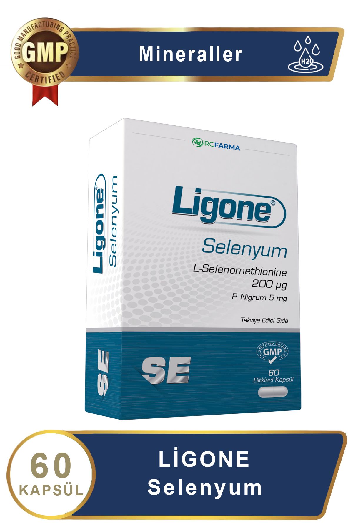 Ligone Selenyum 60 Bitkisel Kapsül