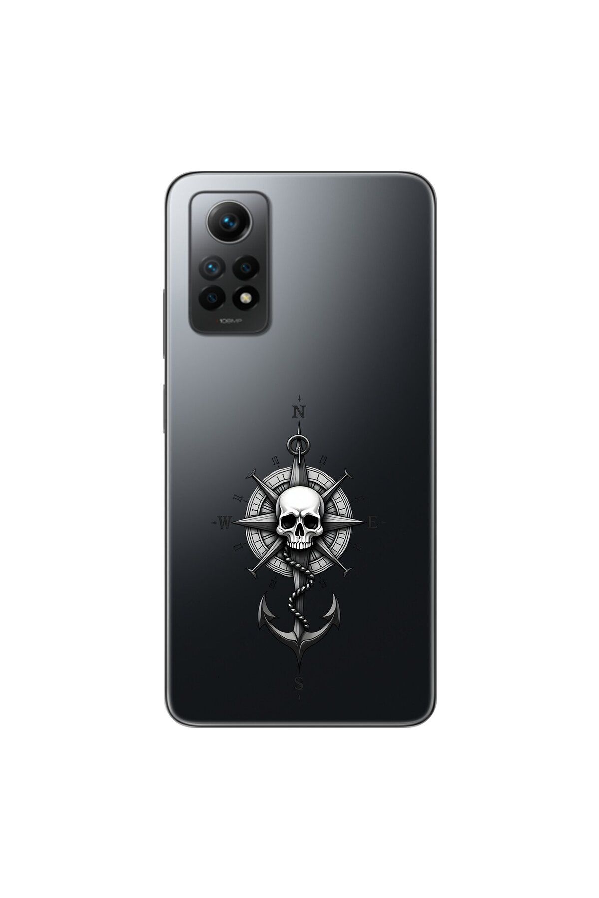 Dali Design Xiaomi Redmi Note 12 Pro Uyumlu Şeffaf Kılıf Pirate 5 Tasarımlı